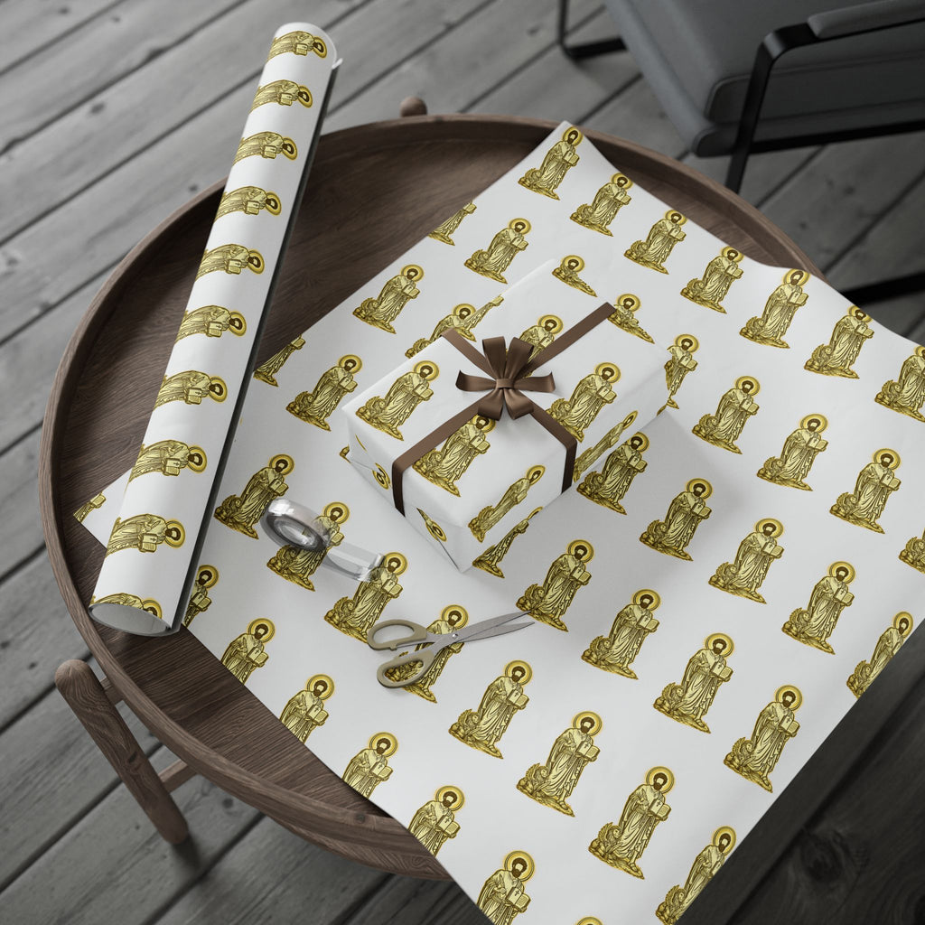 Gold Saint mark Wrapping Paper Roll —  Gift Wrap