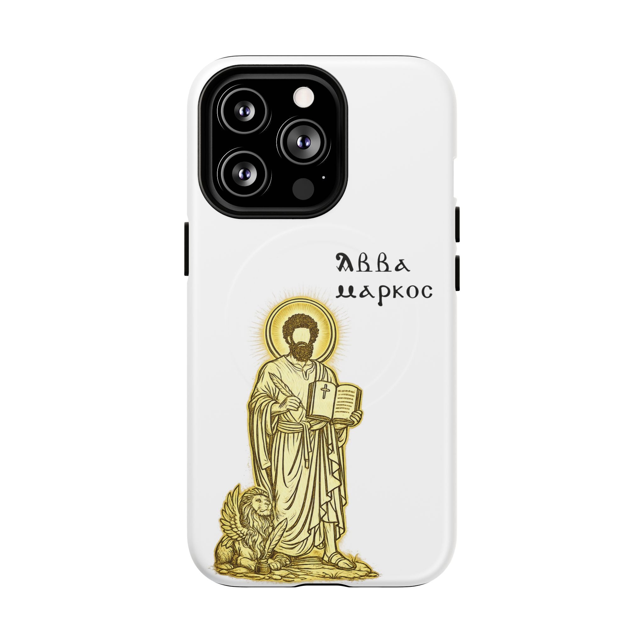 Saint Mark Icon Phone Case – Tough Magnetic Christian iPhone Cover