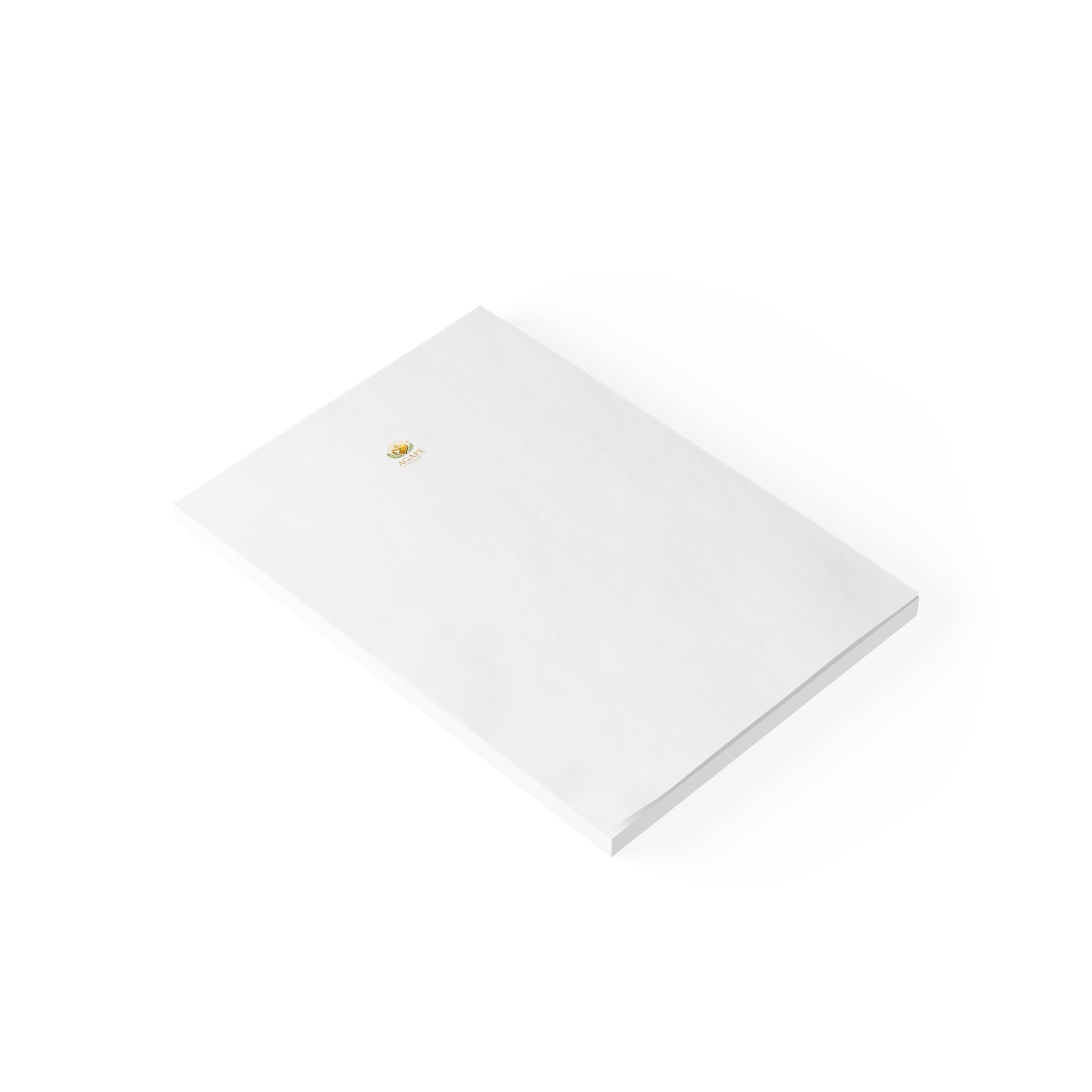Minimal Agape Post-it Note Pad — Small Logo Sticky Notes for Office & Home