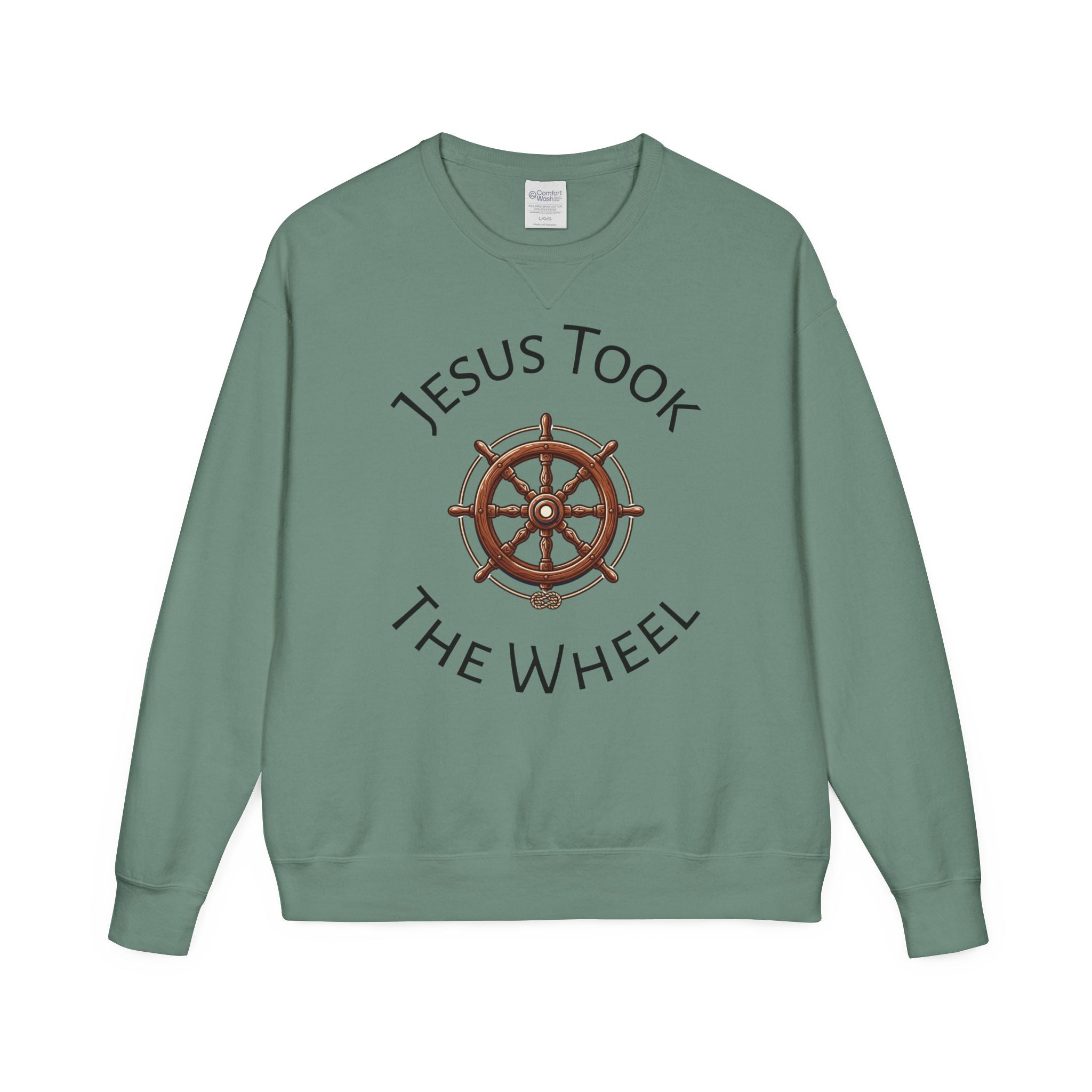 Jesus Took The Wheel Crewneck Sweatshirt
