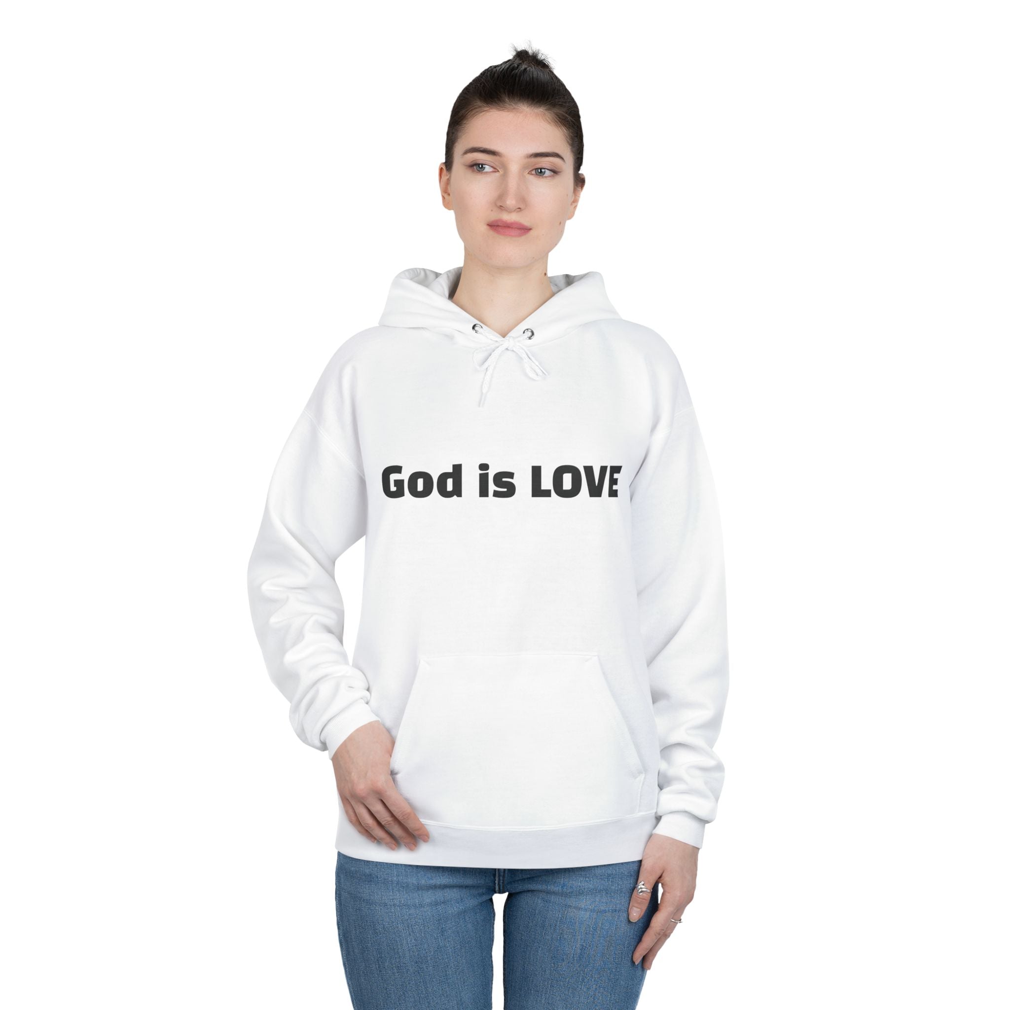 God Is Love Hoodie — 1 John 4:8 Christian Pullover