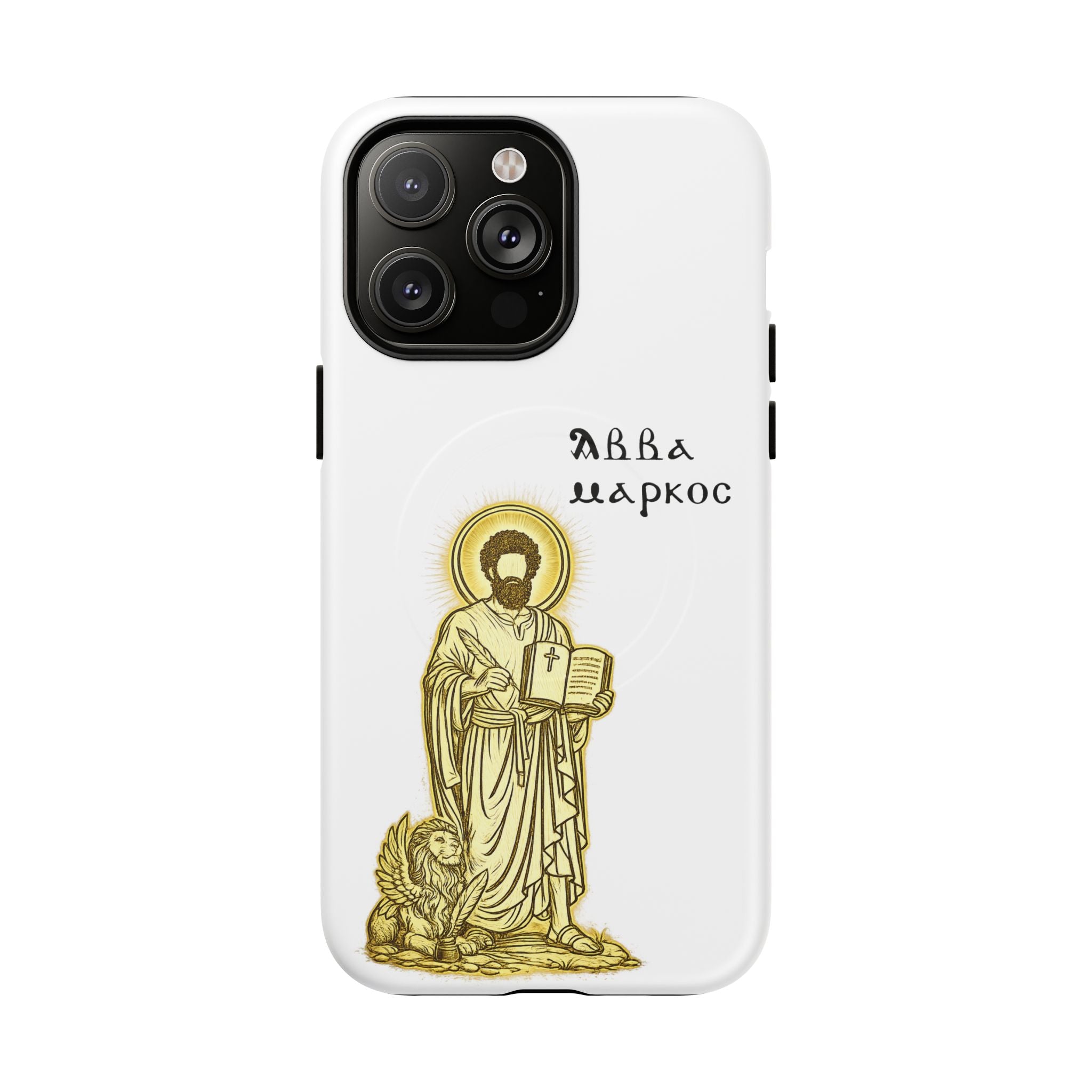 Saint Mark Icon Phone Case – Tough Magnetic Christian iPhone Cover