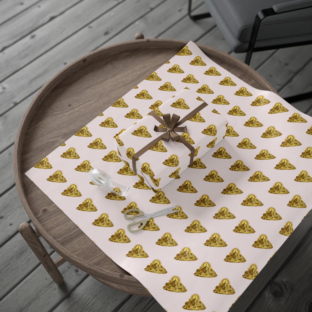 Gold Heart Pattern Wrapping Paper – Desert Fathers Wrapping paper