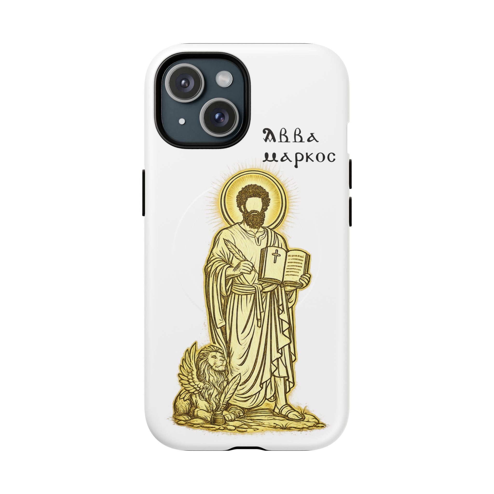 Saint Mark Icon Phone Case – Tough Magnetic Christian iPhone Cover