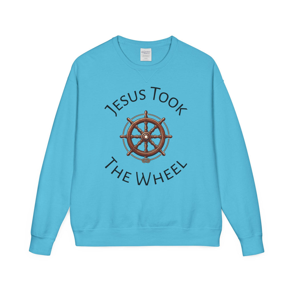 Jesus Took The Wheel Crewneck Sweatshirt