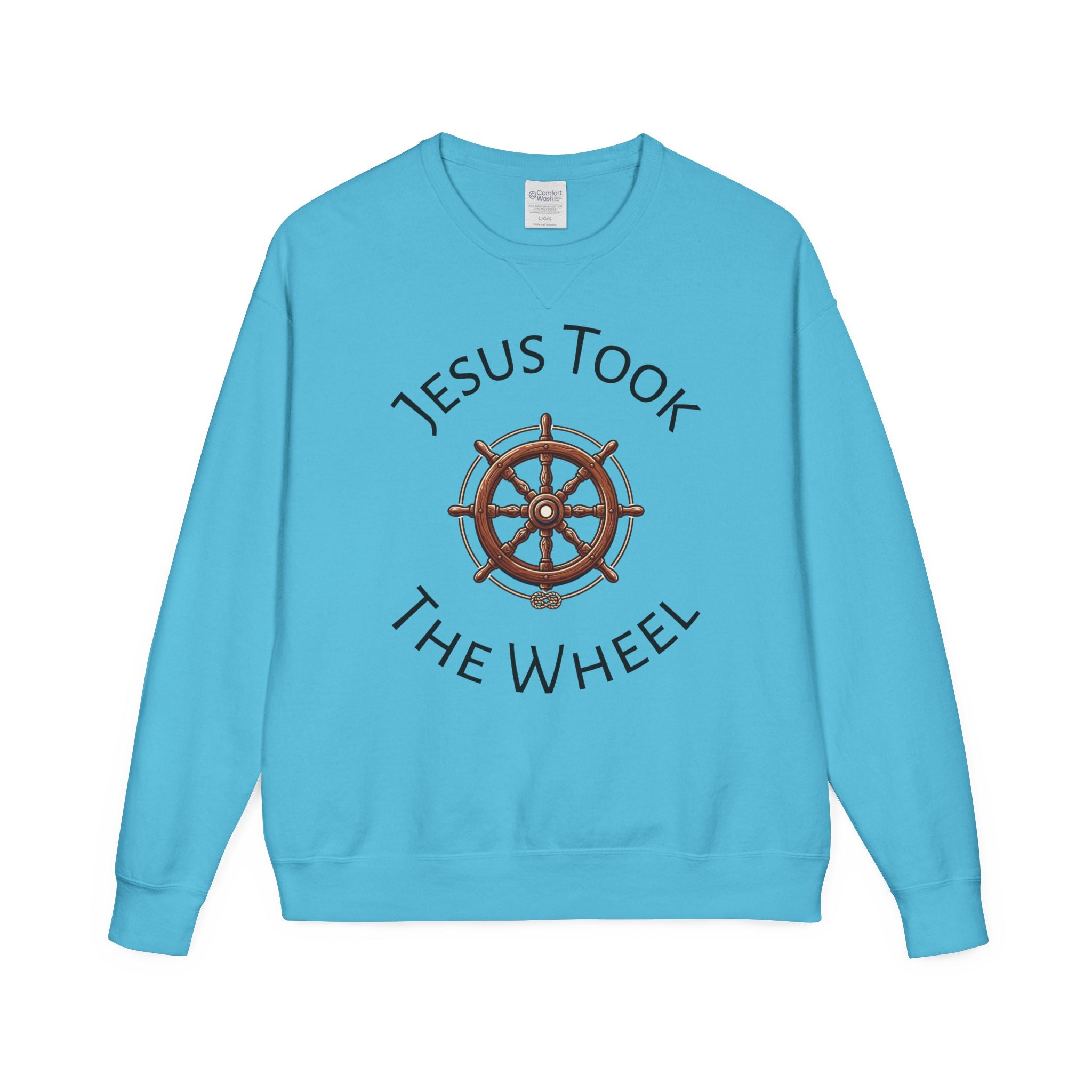 Jesus Took The Wheel Crewneck Sweatshirt