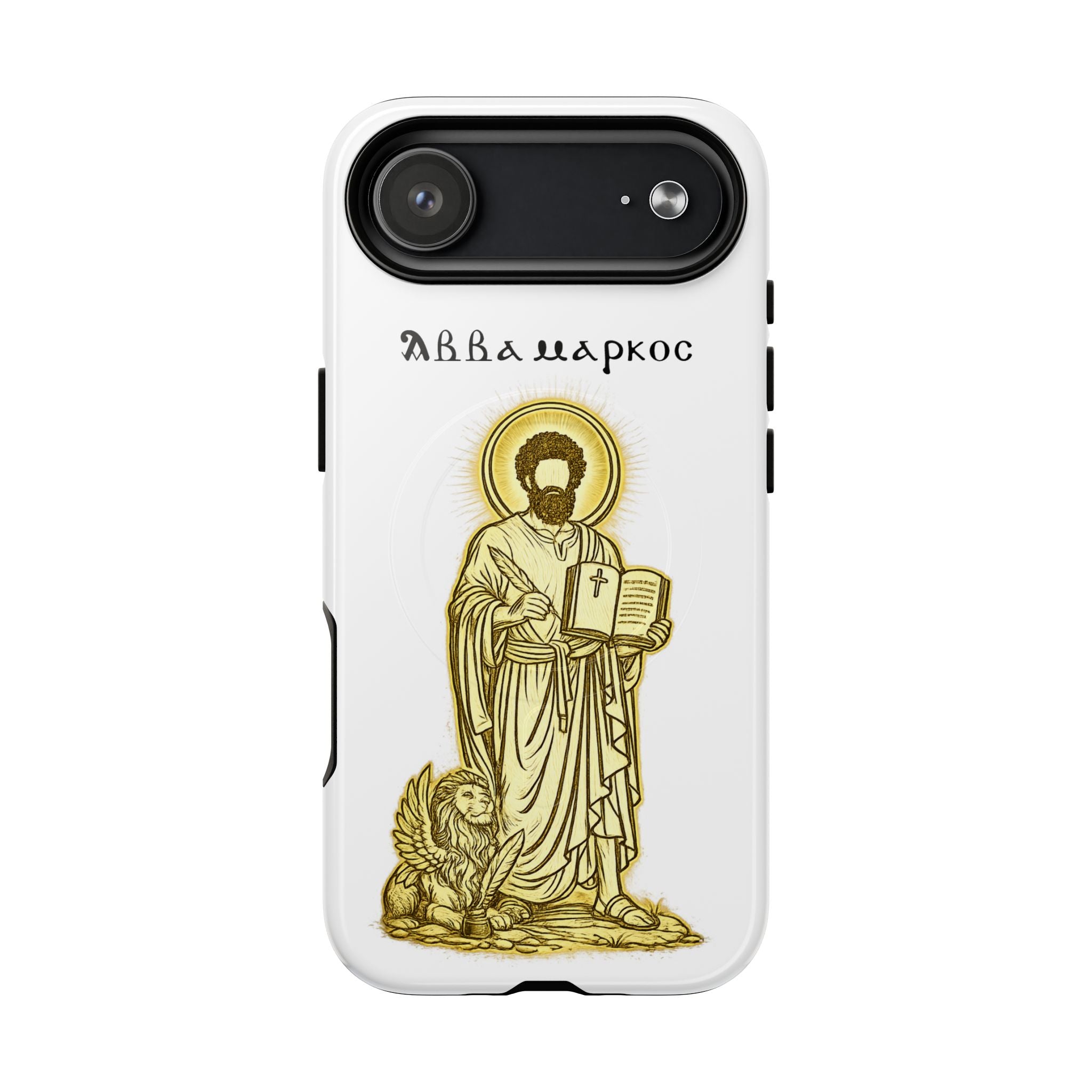 Saint Mark Icon Phone Case – Tough Magnetic Christian iPhone Cover