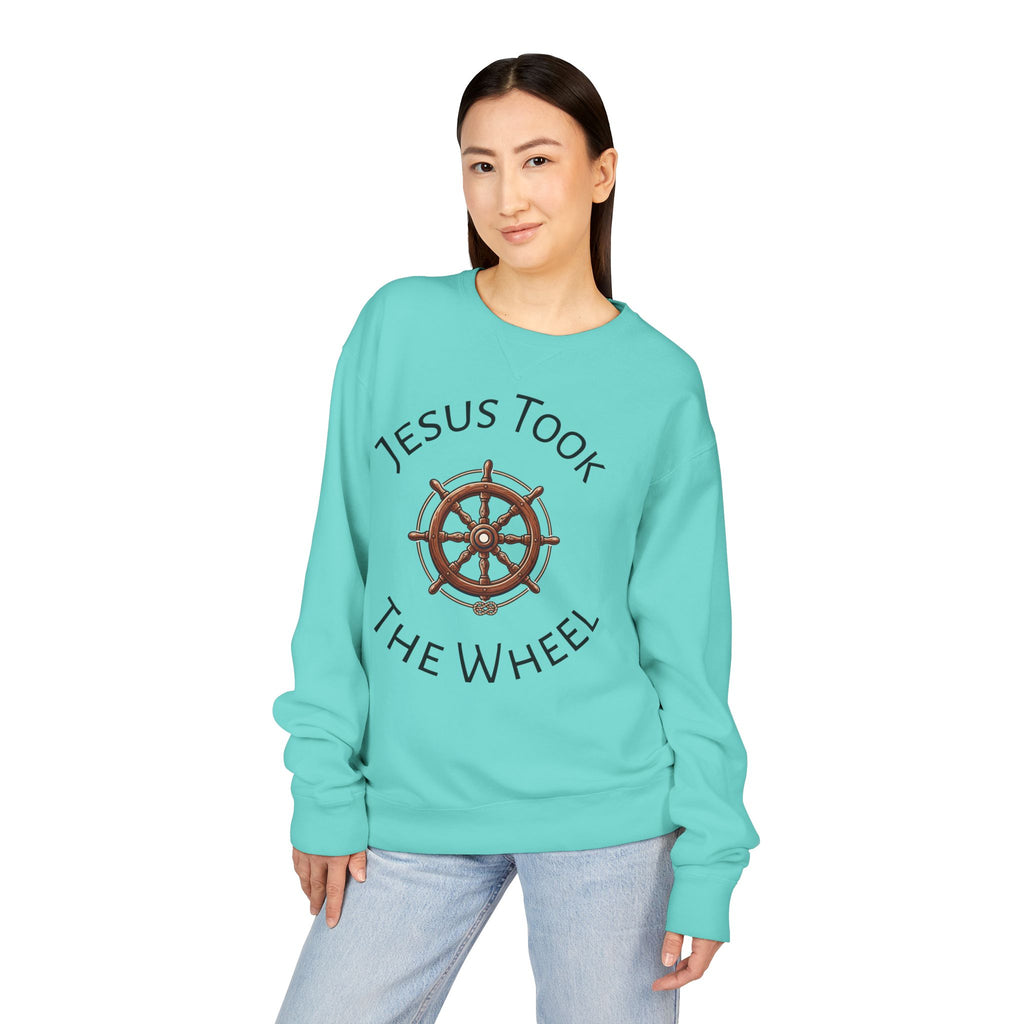 Jesus Took The Wheel Crewneck Sweatshirt