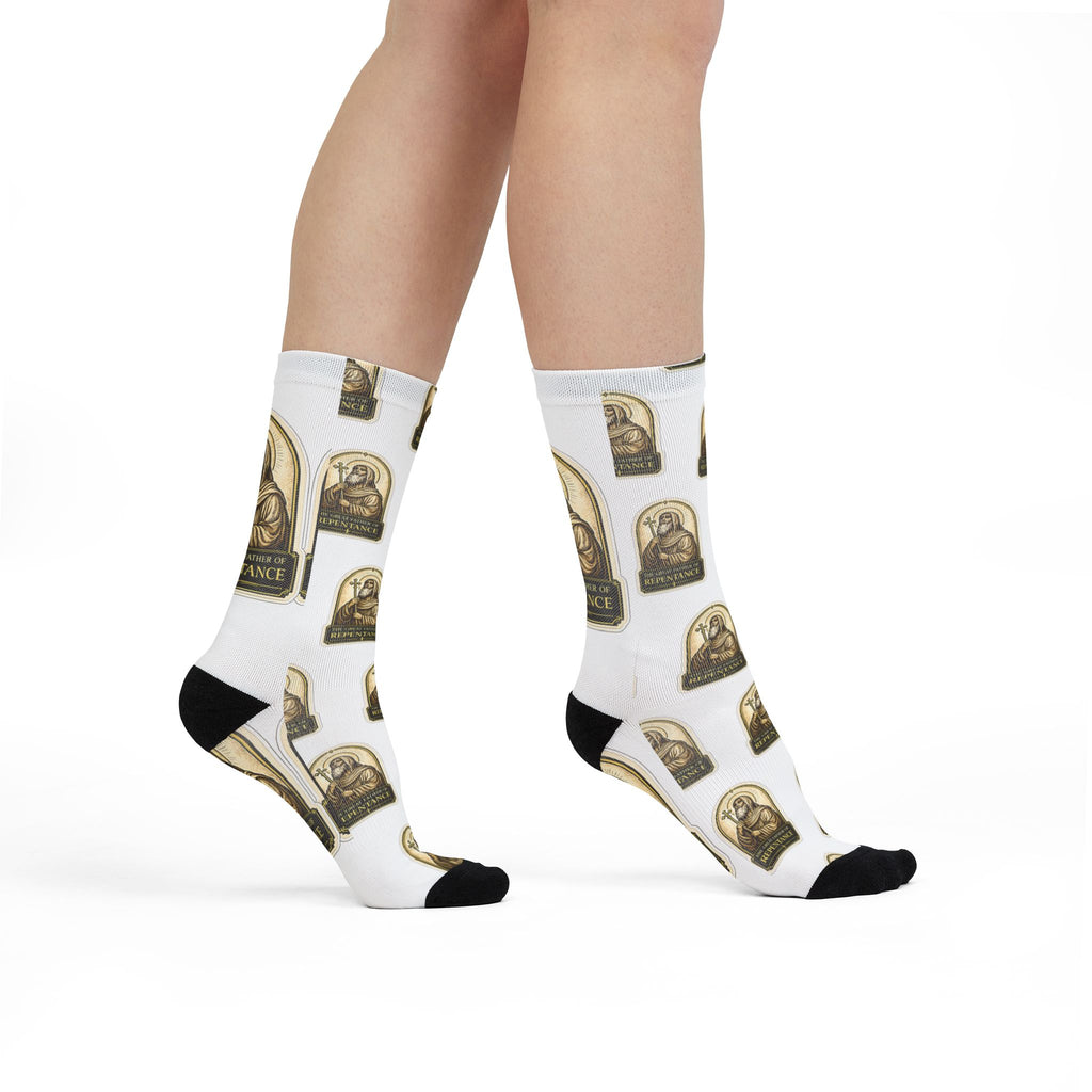 Custom Sticker  Crew Socks- Personalized