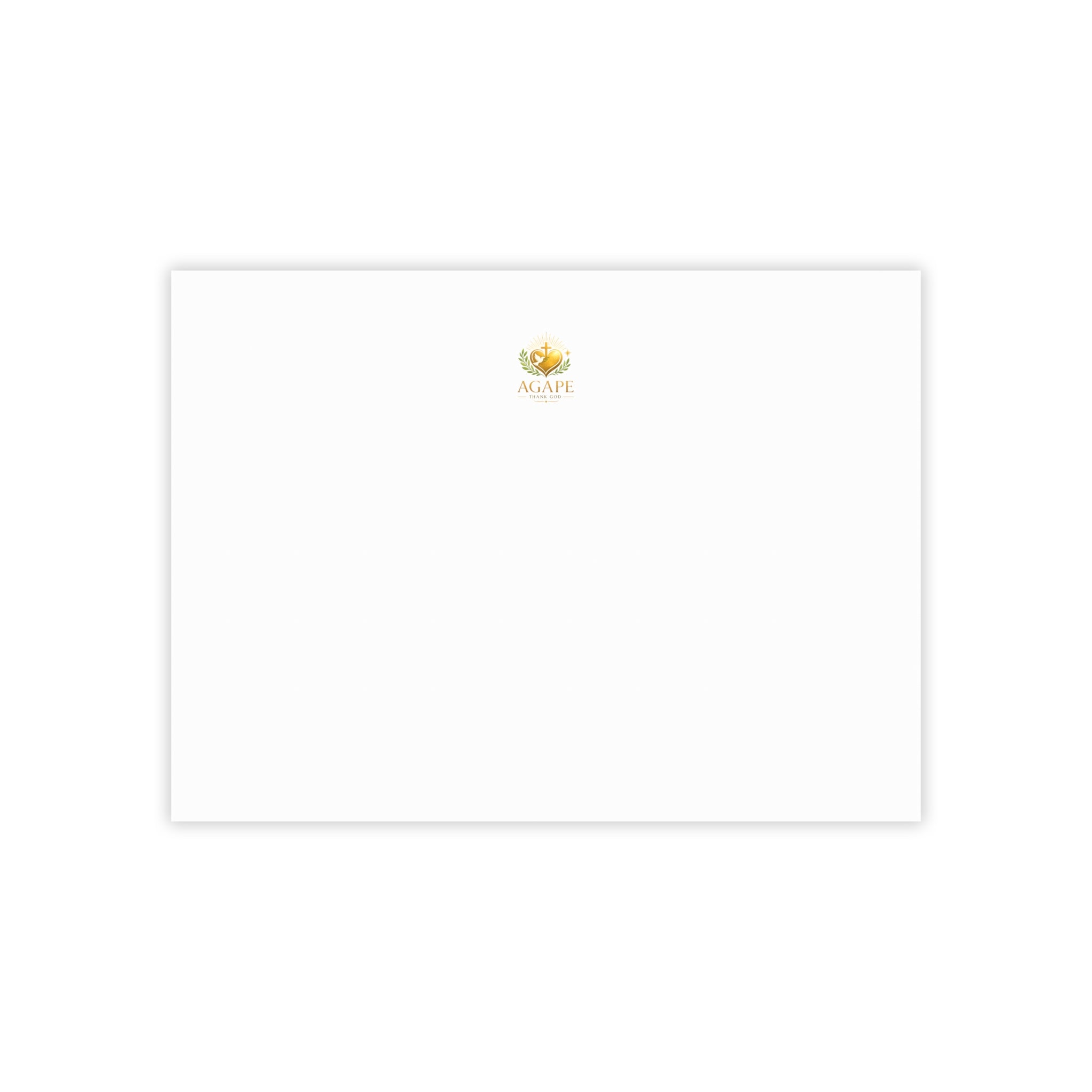 Minimal Agape Post-it Note Pad — Small Logo Sticky Notes for Office & Home