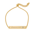 Engravable Adjustable Bar Bracelet —Philippians 4:13 graduate 2026
