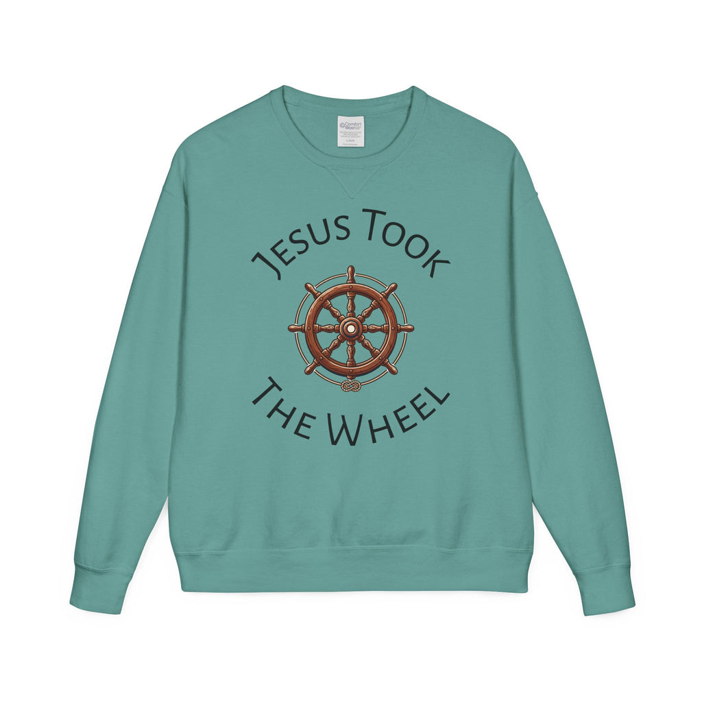 Jesus Took The Wheel Crewneck Sweatshirt
