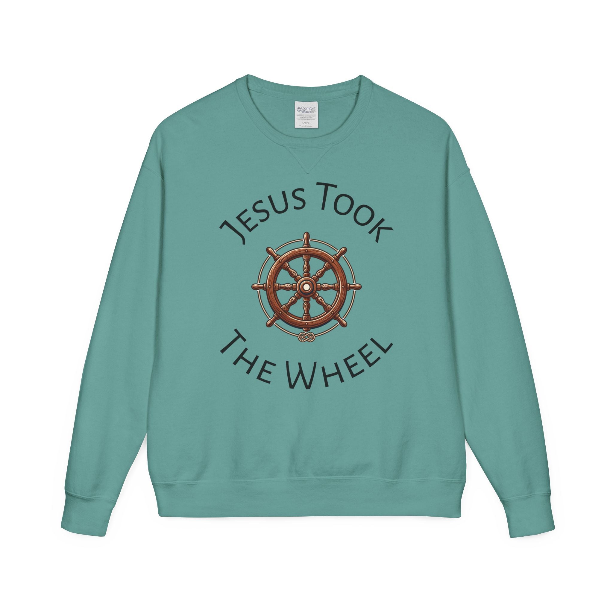 Jesus Took The Wheel Crewneck Sweatshirt