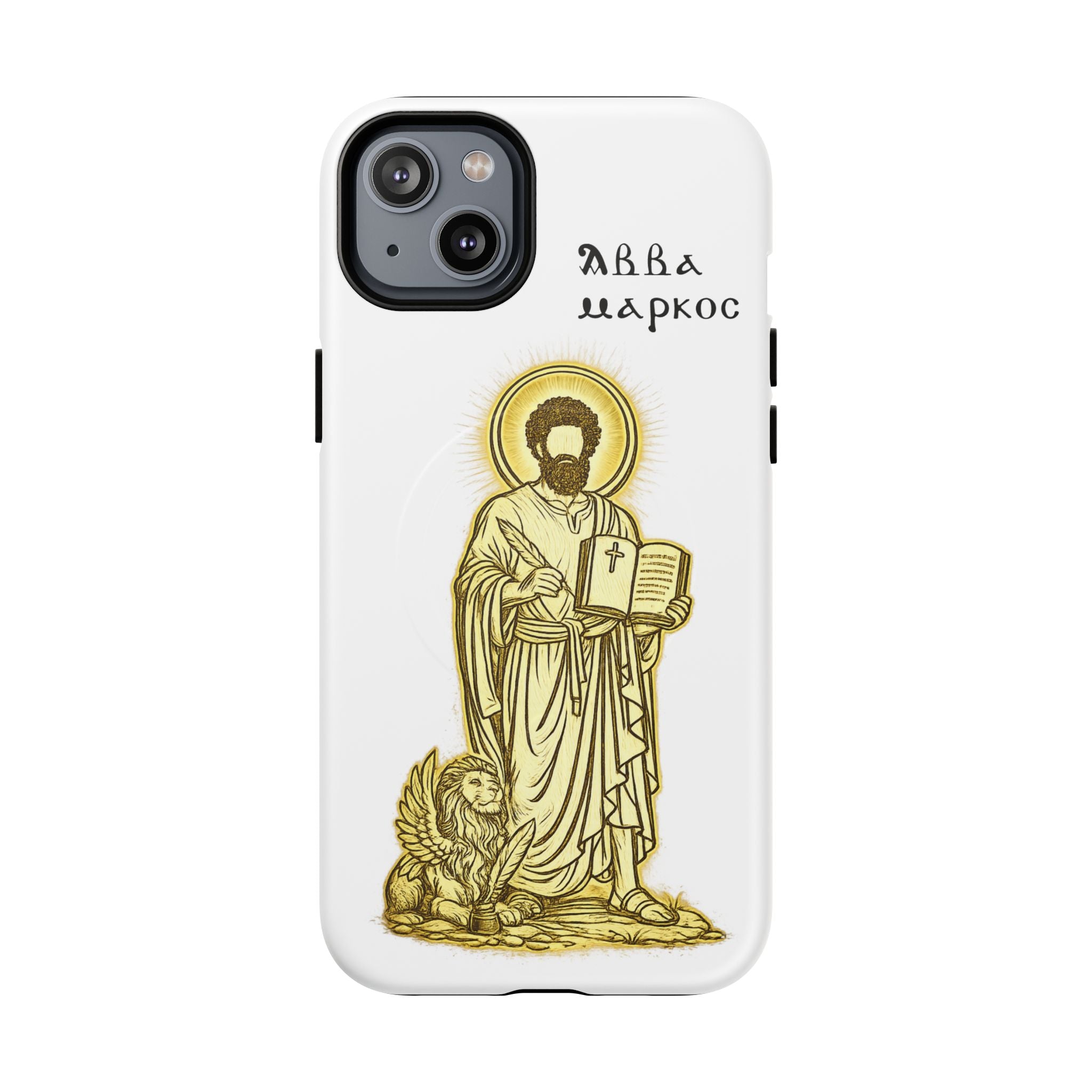 Saint Mark Icon Phone Case – Tough Magnetic Christian iPhone Cover