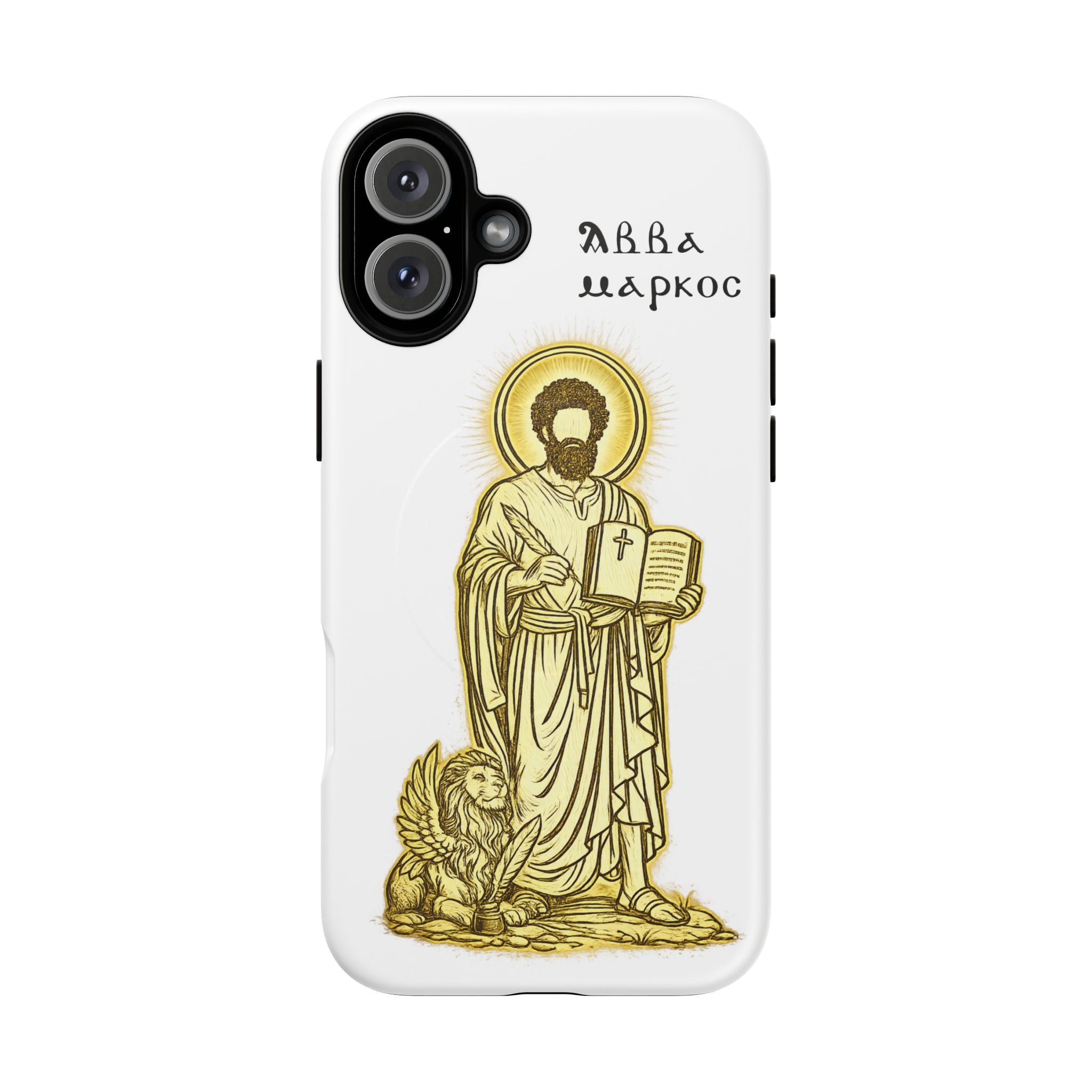 Saint Mark Icon Phone Case – Tough Magnetic Christian iPhone Cover