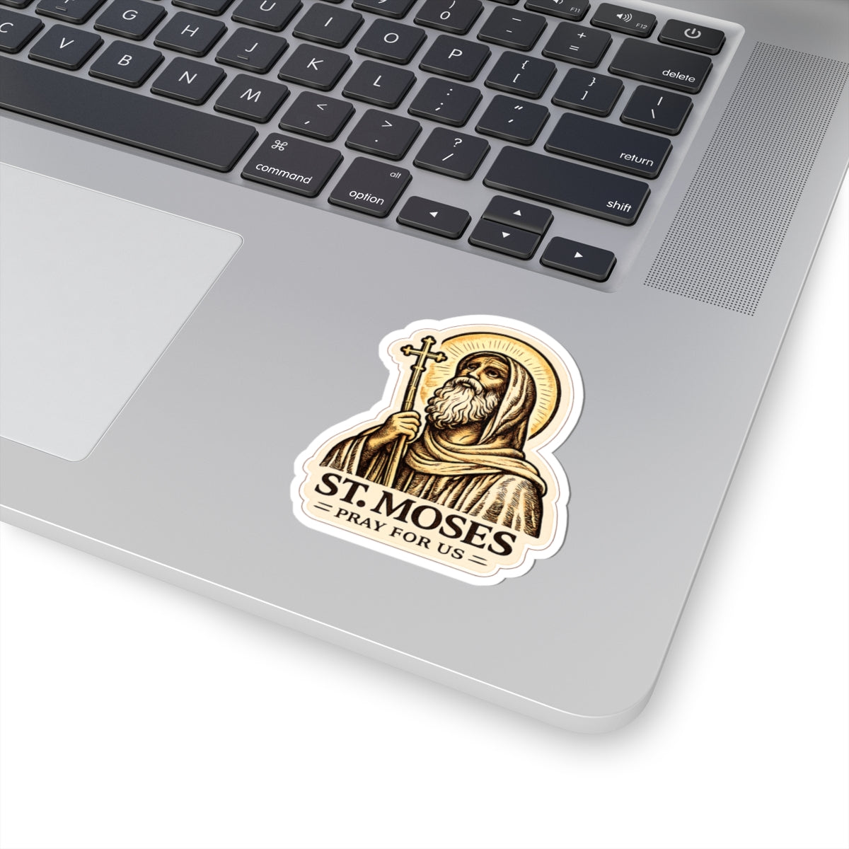 St Moses Prayer Sticker — "Go, sit in your cell, and your cell will teach you everything" Kiss-Cut Sticker