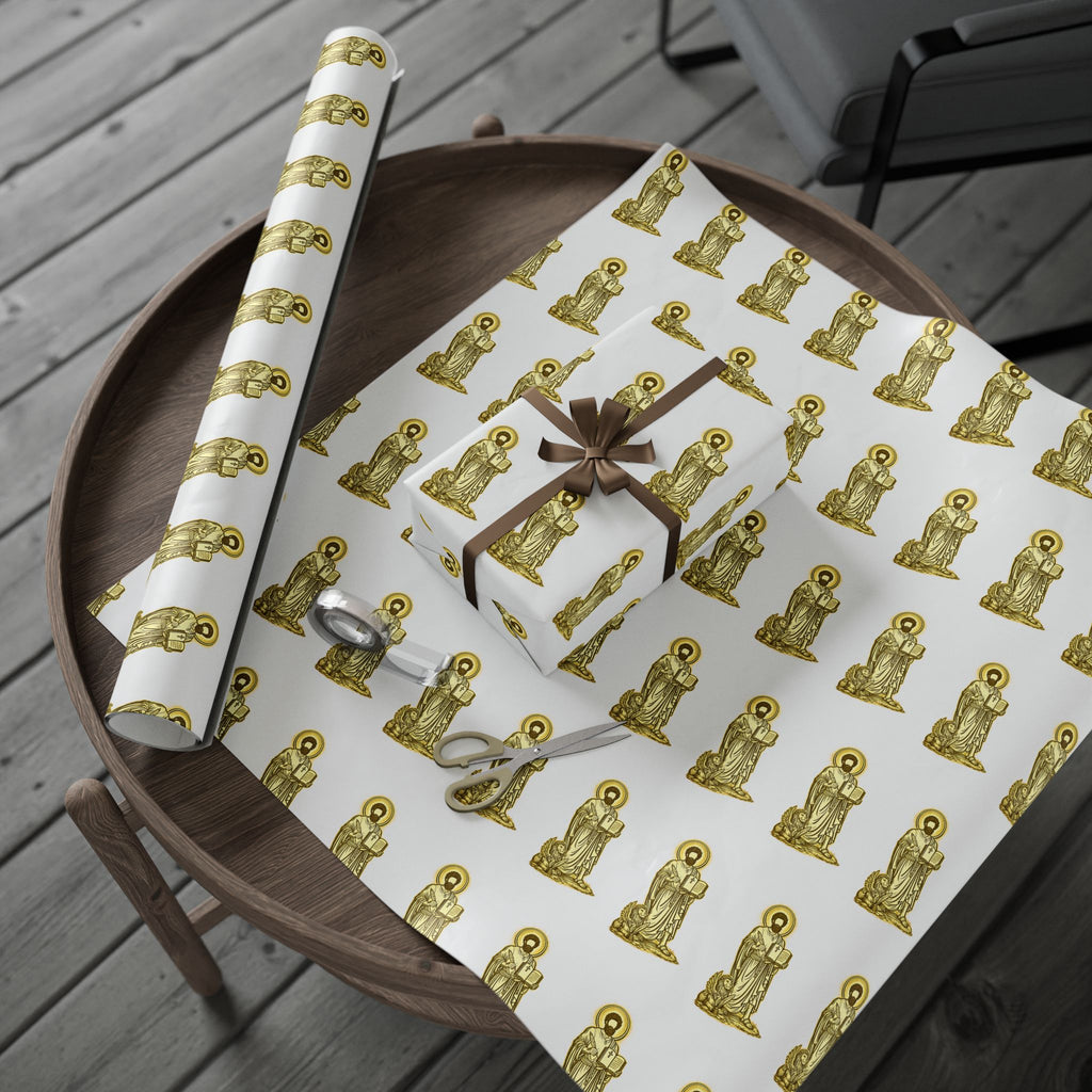 Gold Saint mark Wrapping Paper Roll —  Gift Wrap