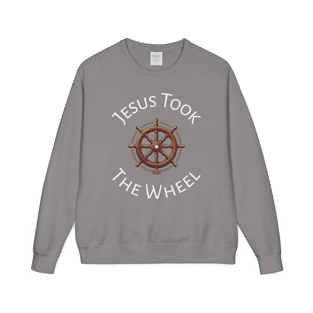 Jesus Took The Wheel Crewneck Sweatshirt