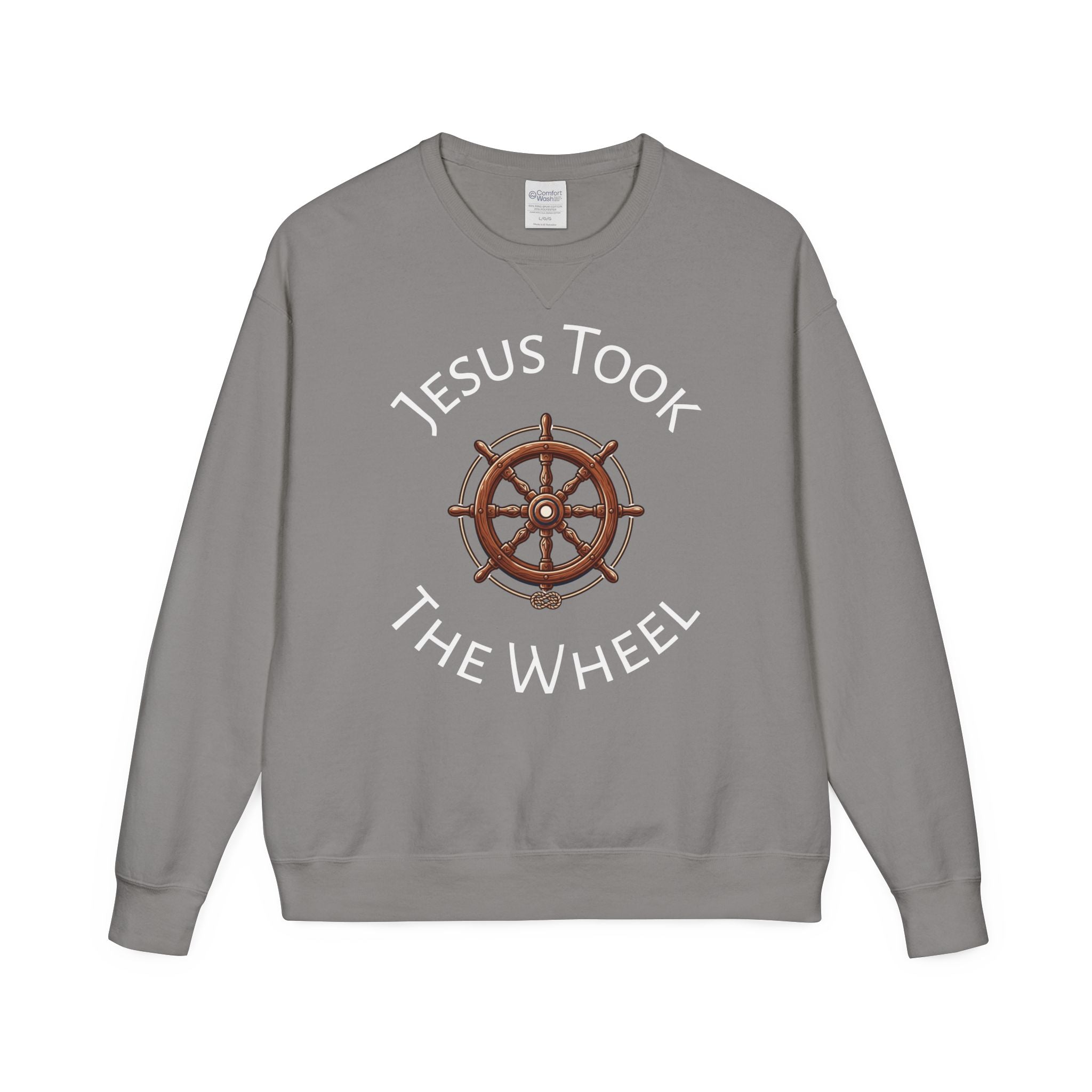 Jesus Took The Wheel Crewneck Sweatshirt