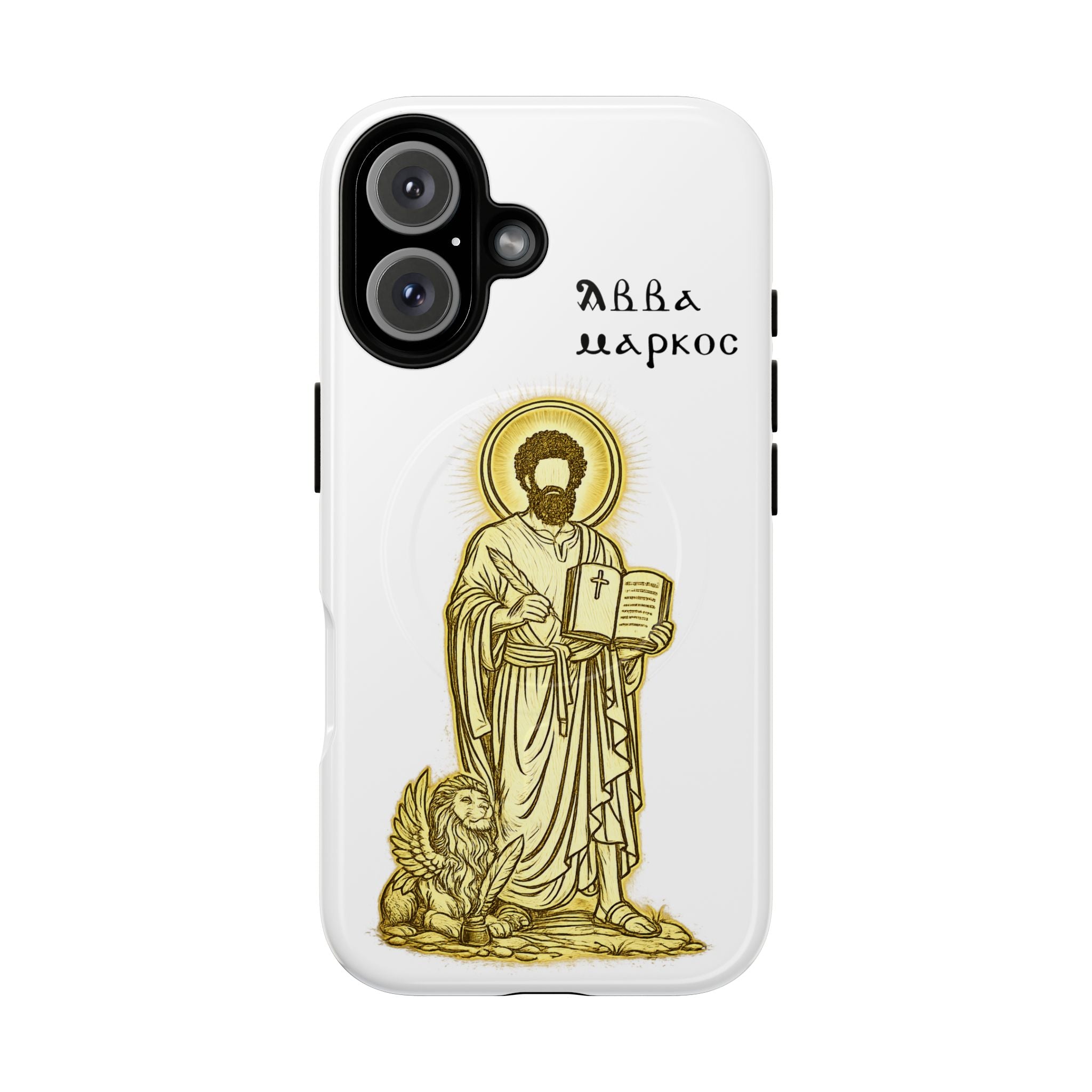 Saint Mark Icon Phone Case – Tough Magnetic Christian iPhone Cover