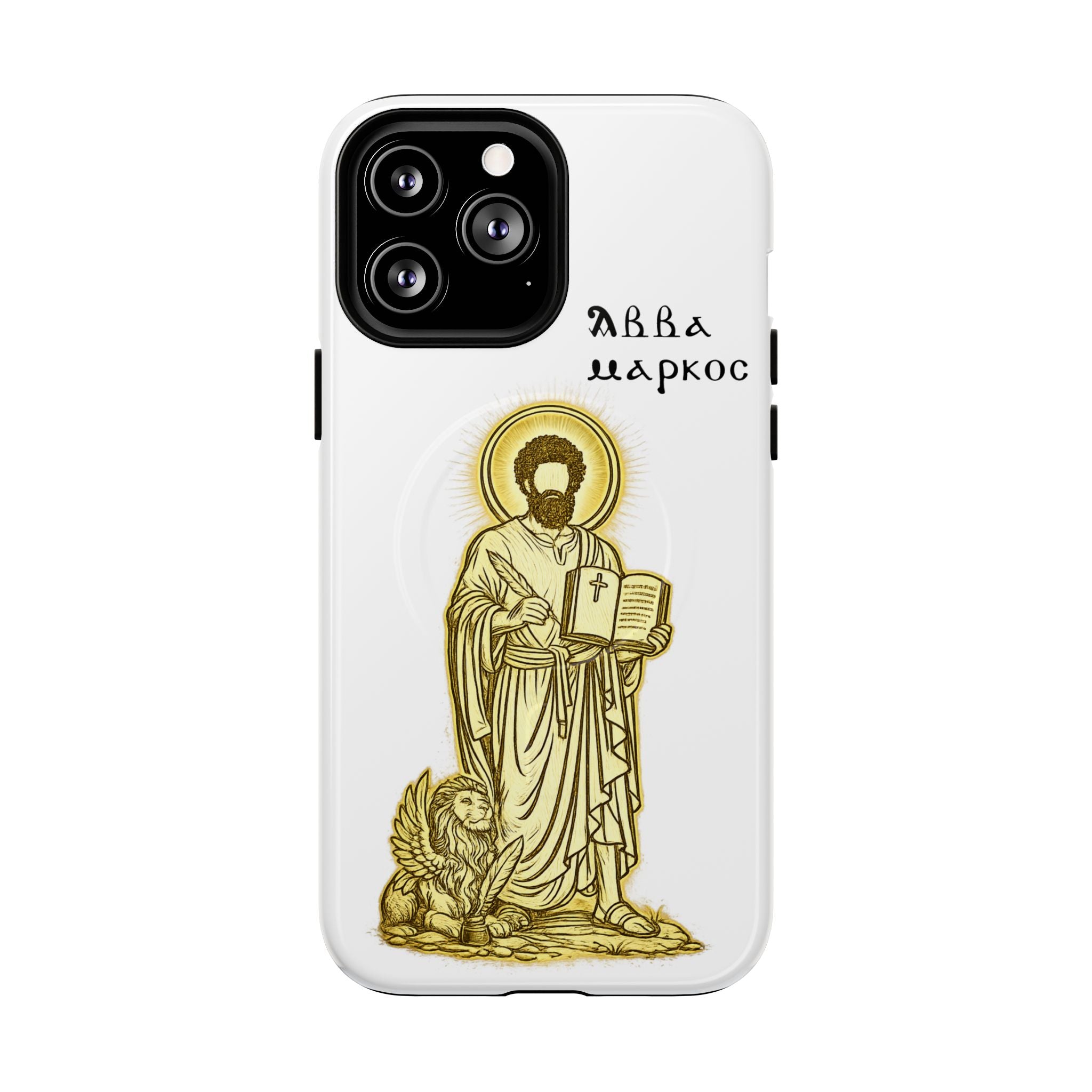 Saint Mark Icon Phone Case – Tough Magnetic Christian iPhone Cover