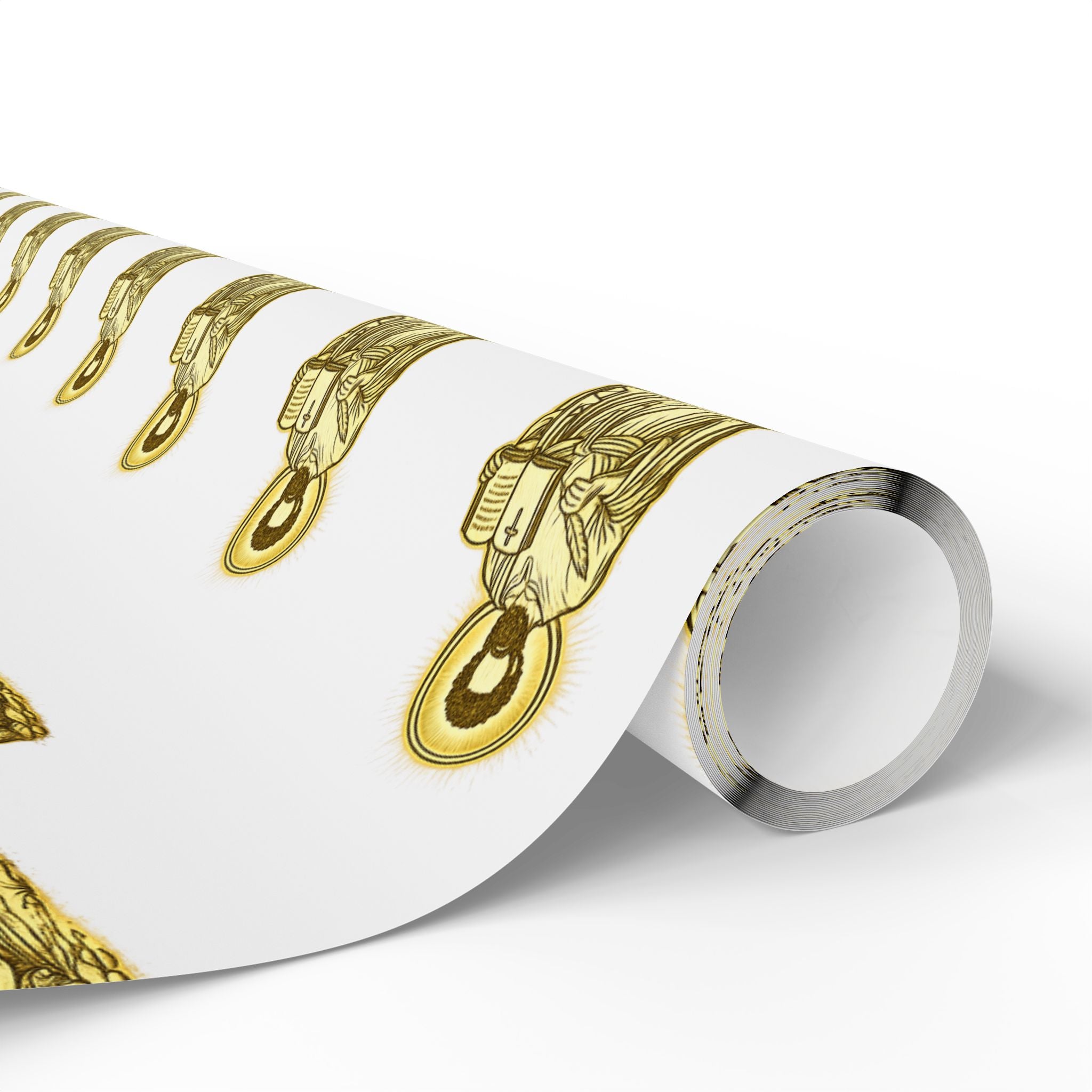 Gold Saint mark Wrapping Paper Roll —  Gift Wrap