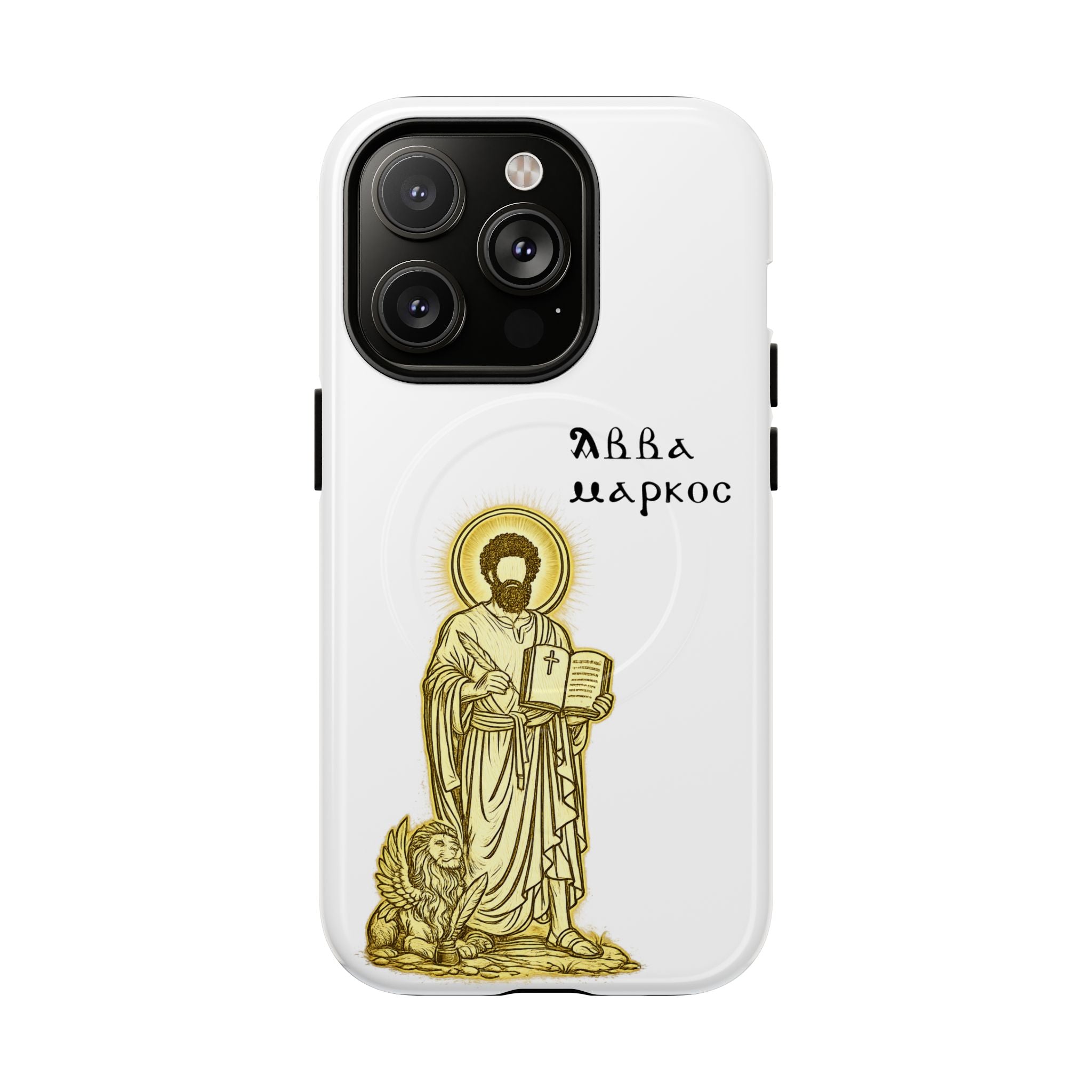 Saint Mark Icon Phone Case – Tough Magnetic Christian iPhone Cover