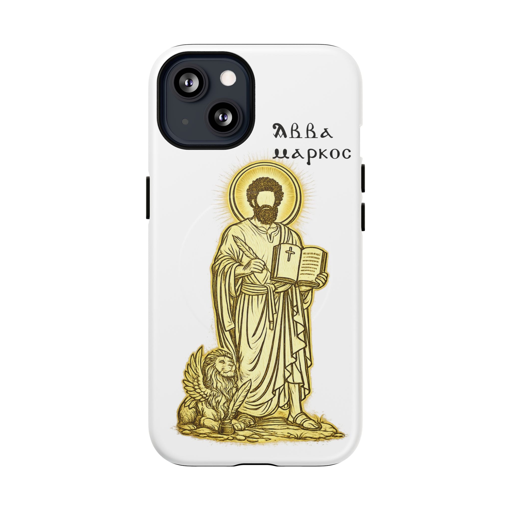 Saint Mark Icon Phone Case – Tough Magnetic Christian iPhone Cover