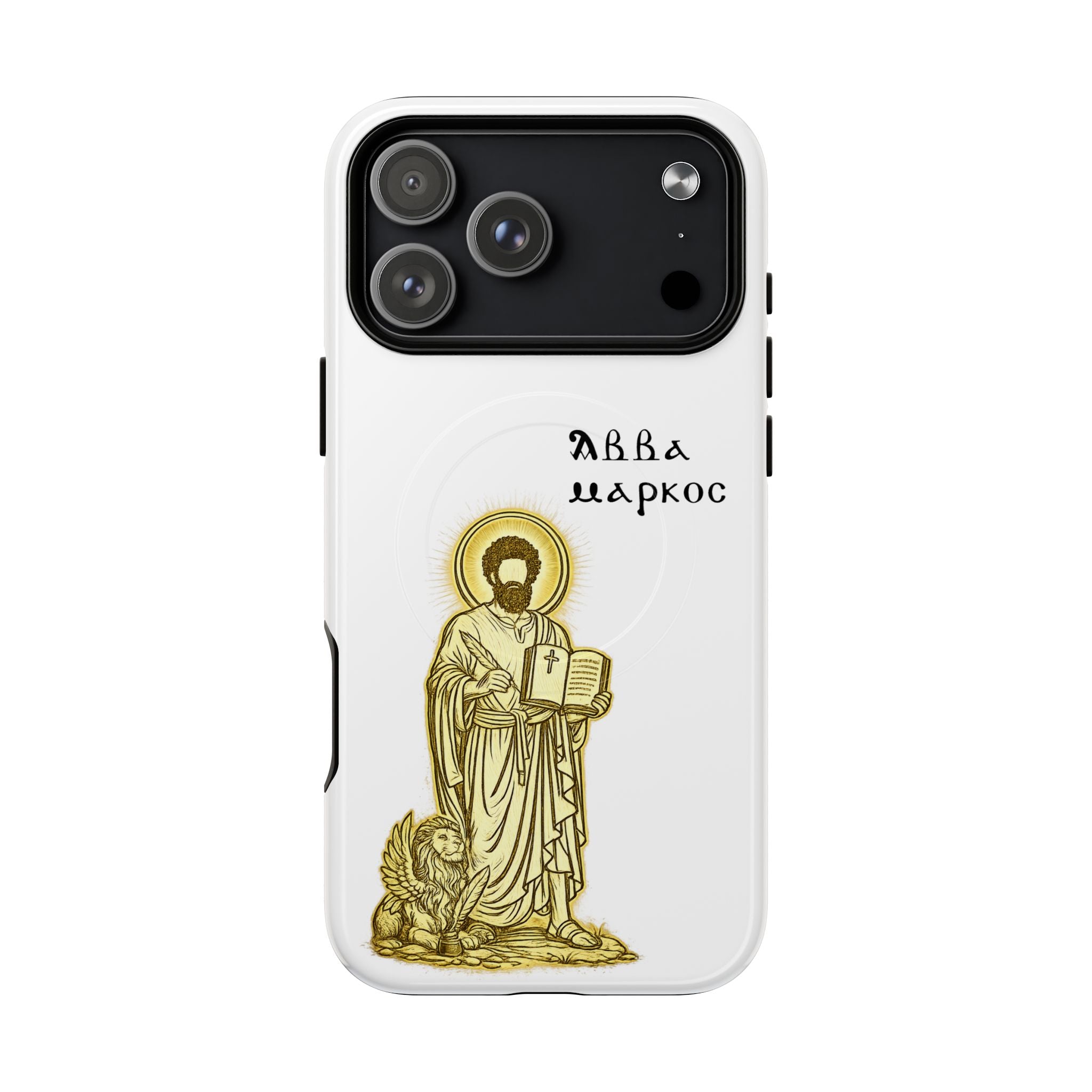 Saint Mark Icon Phone Case – Tough Magnetic Christian iPhone Cover