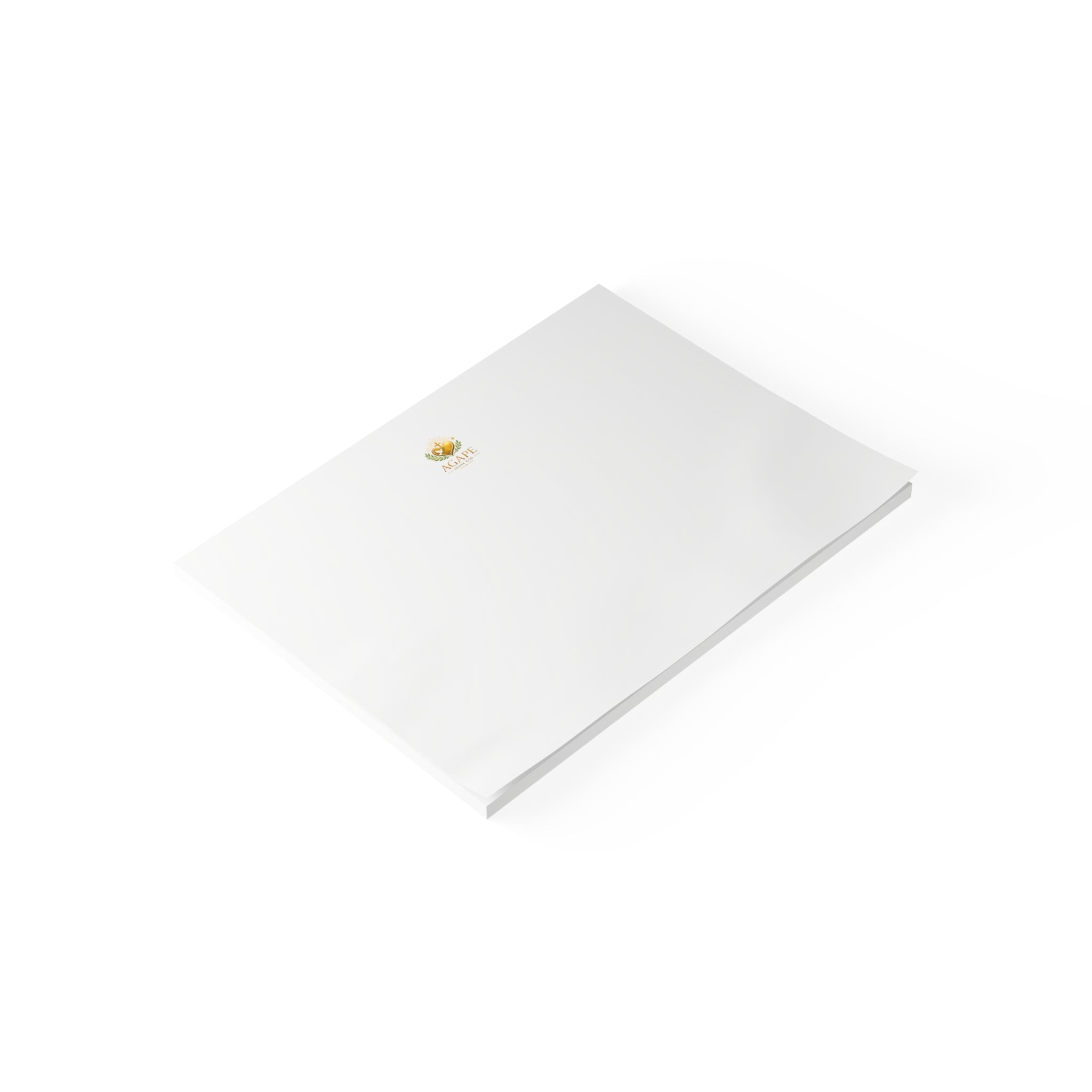 Minimal Agape Post-it Note Pad — Small Logo Sticky Notes for Office & Home