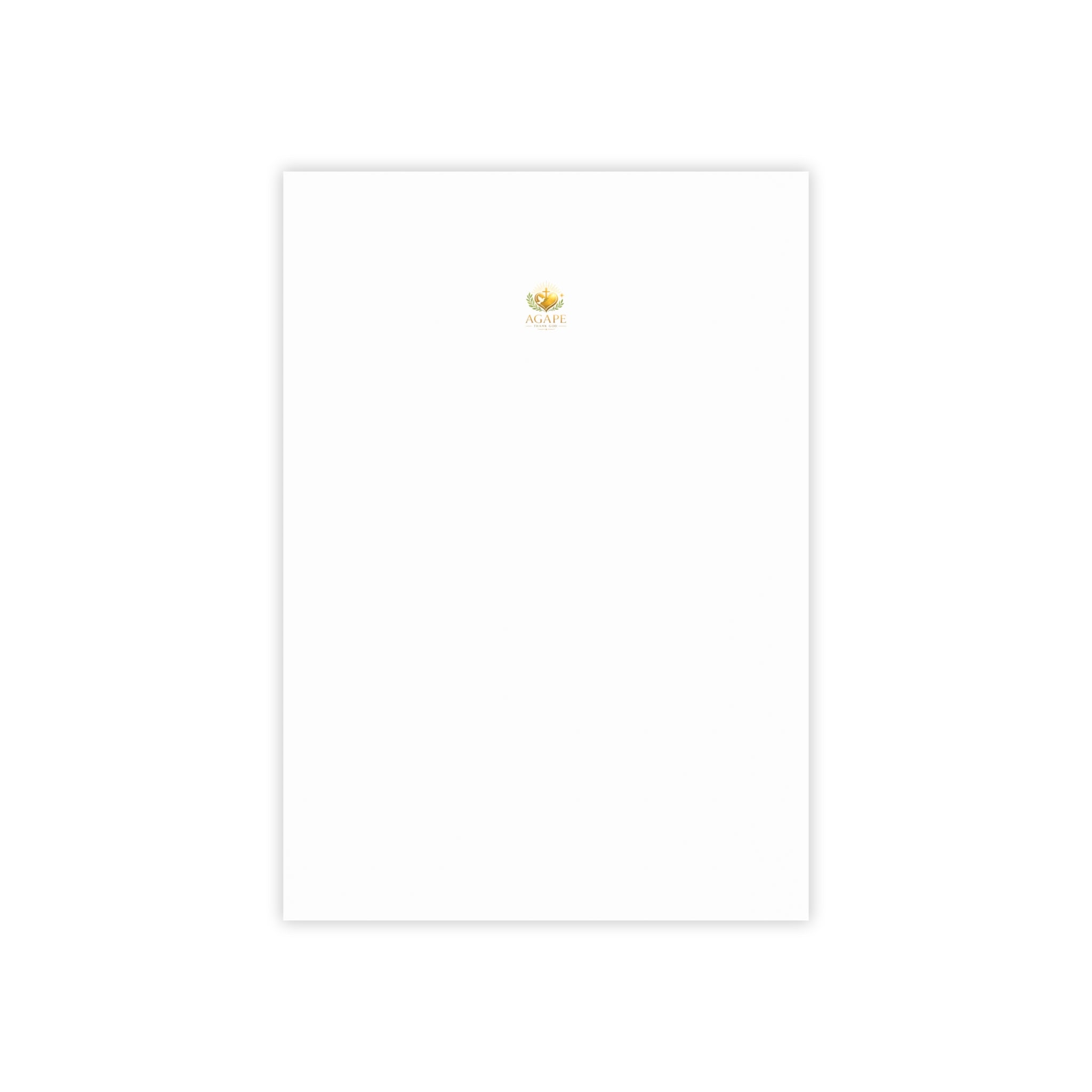 Minimal Agape Post-it Note Pad — Small Logo Sticky Notes for Office & Home