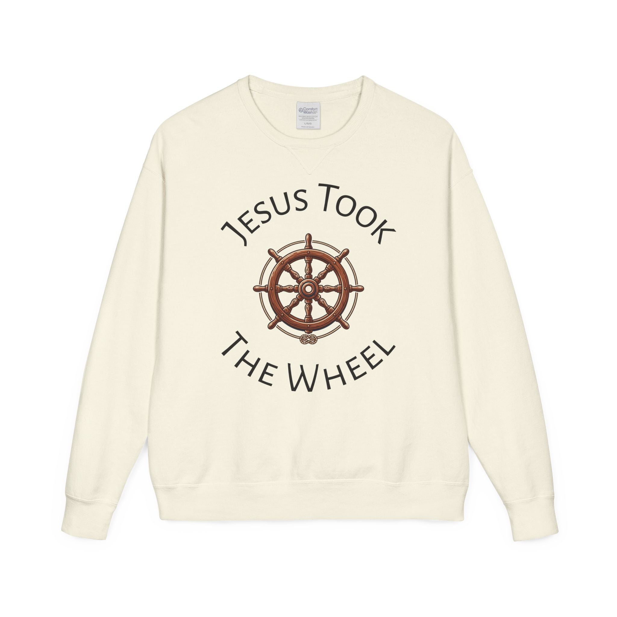 Jesus Took The Wheel Crewneck Sweatshirt