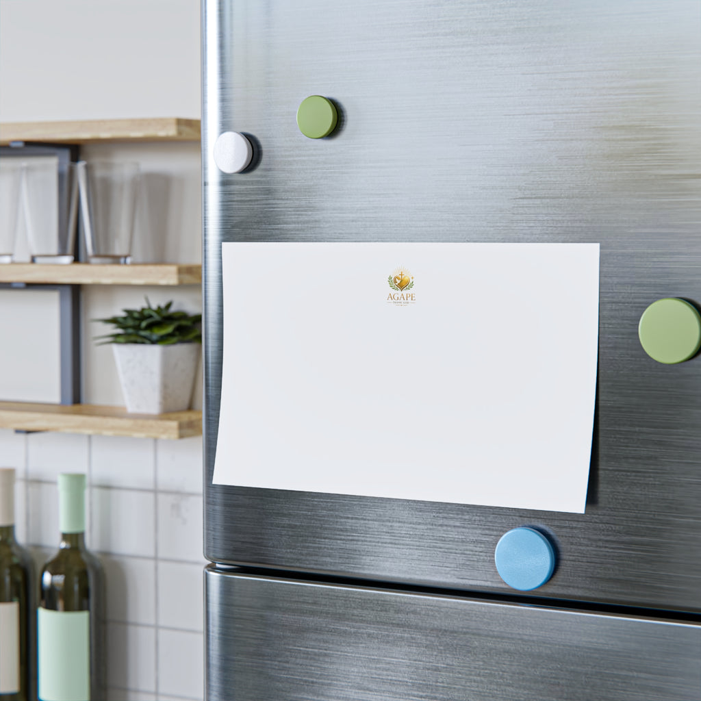 Minimal Agape Post-it Note Pad — Small Logo Sticky Notes for Office & Home