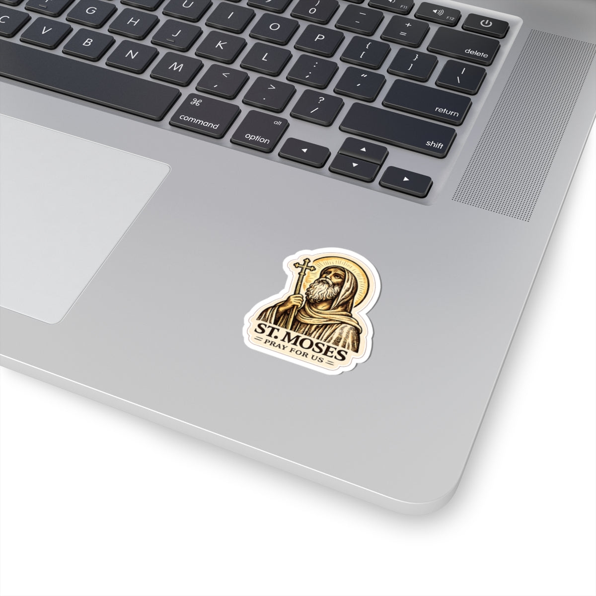 St Moses Prayer Sticker — "Go, sit in your cell, and your cell will teach you everything" Kiss-Cut Sticker