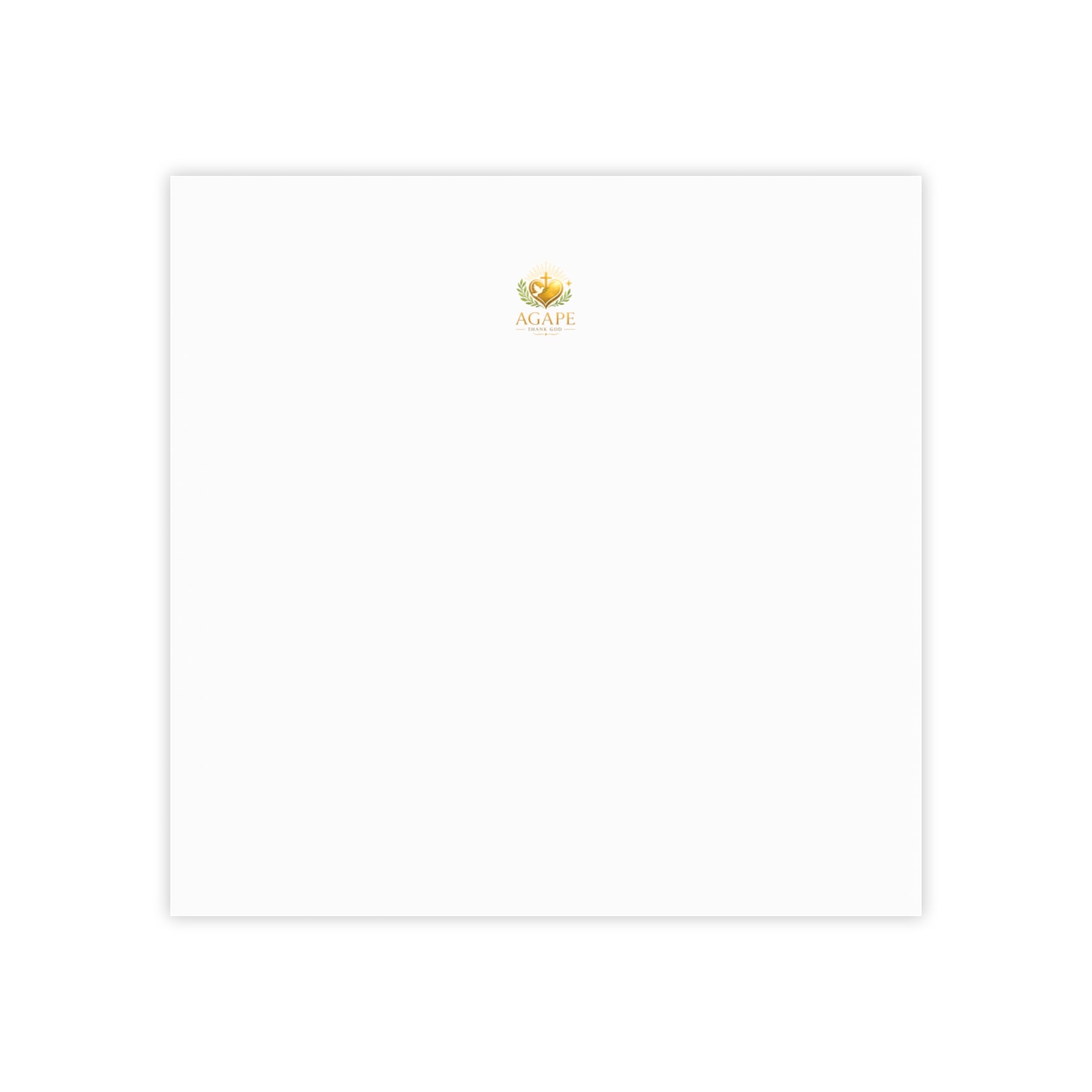 Minimal Agape Post-it Note Pad — Small Logo Sticky Notes for Office & Home