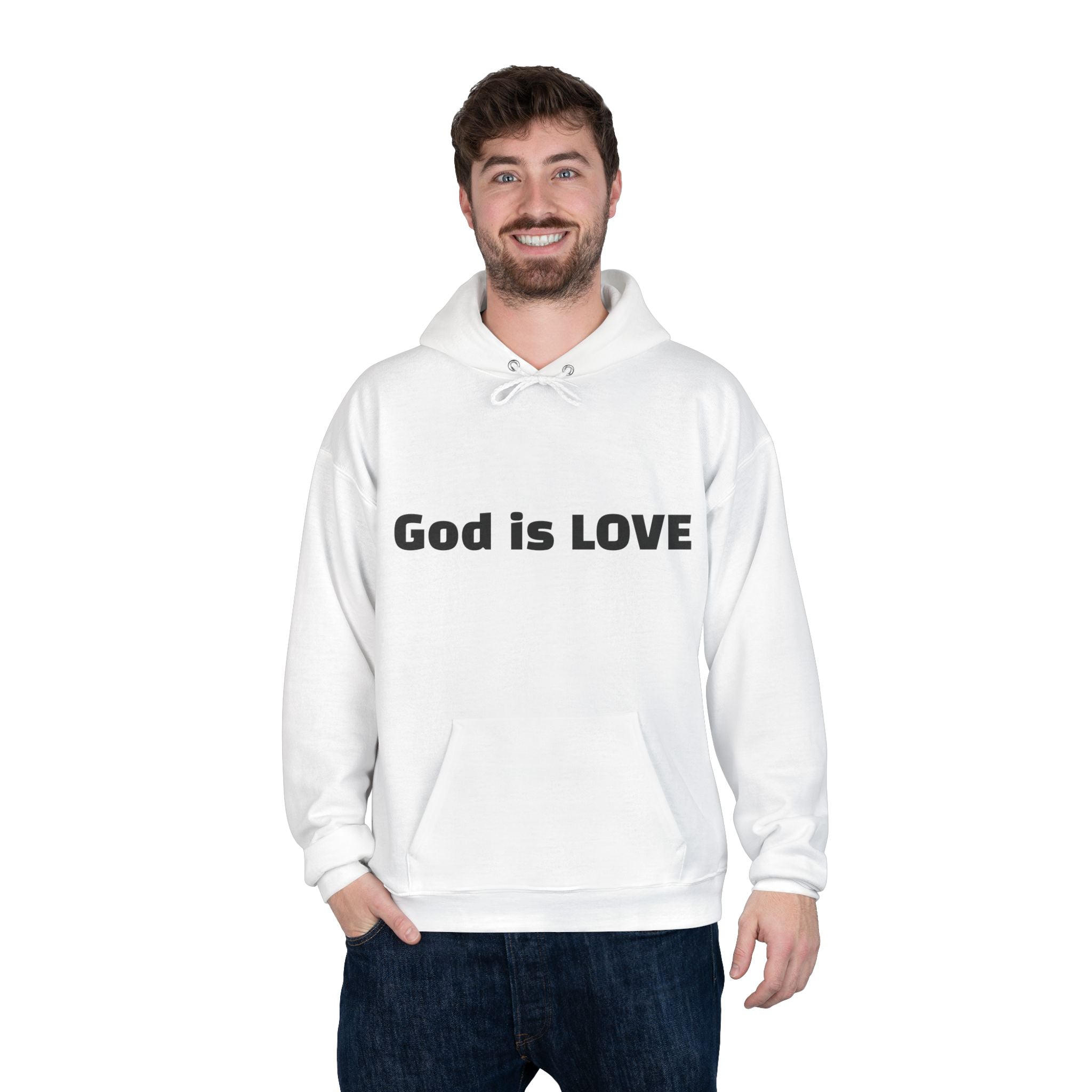 God Is Love Hoodie — 1 John 4:8 Christian Pullover