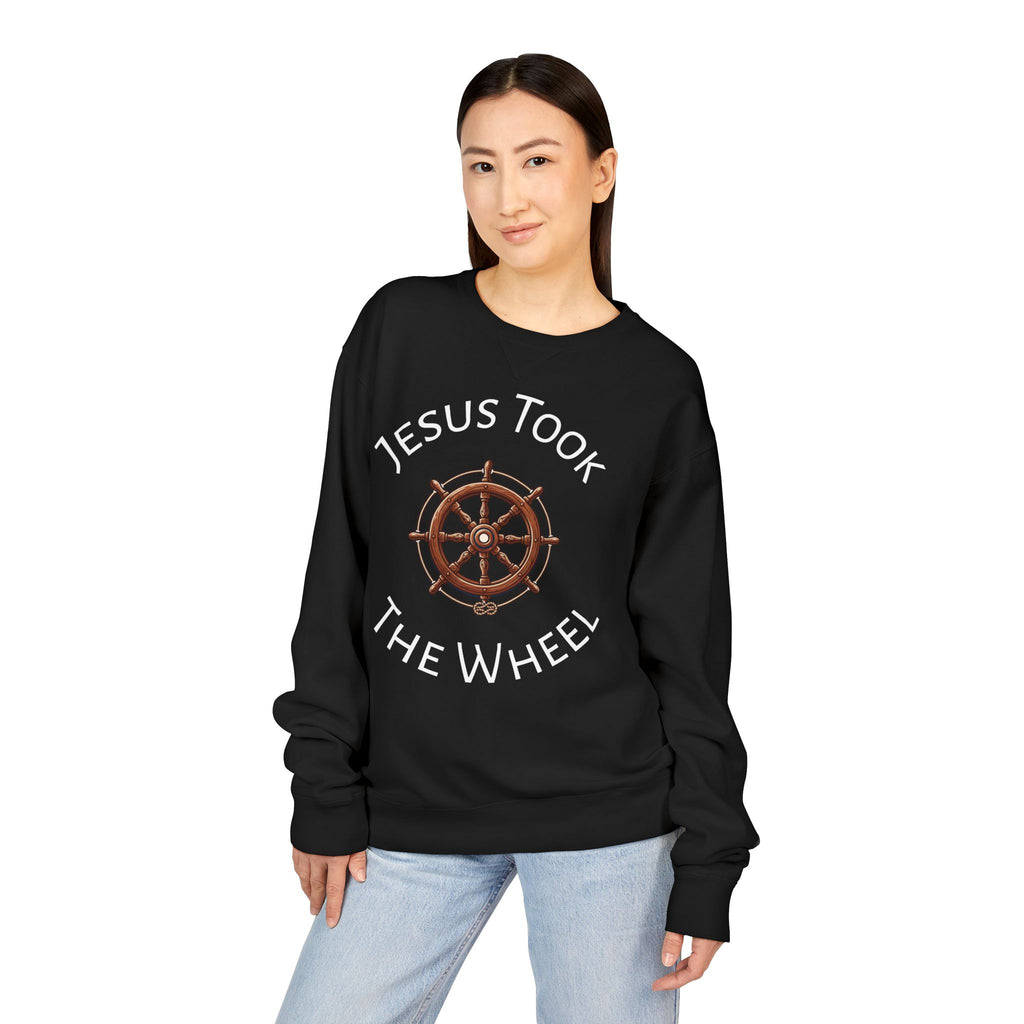 Jesus Took The Wheel Crewneck Sweatshirt