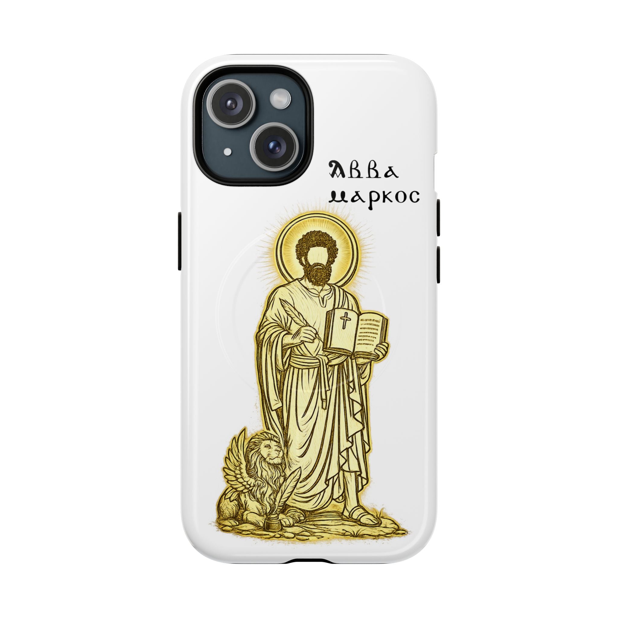 Saint Mark Icon Phone Case – Tough Magnetic Christian iPhone Cover