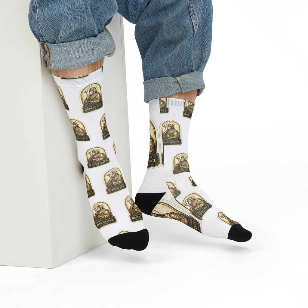 Custom Sticker  Crew Socks- Personalized