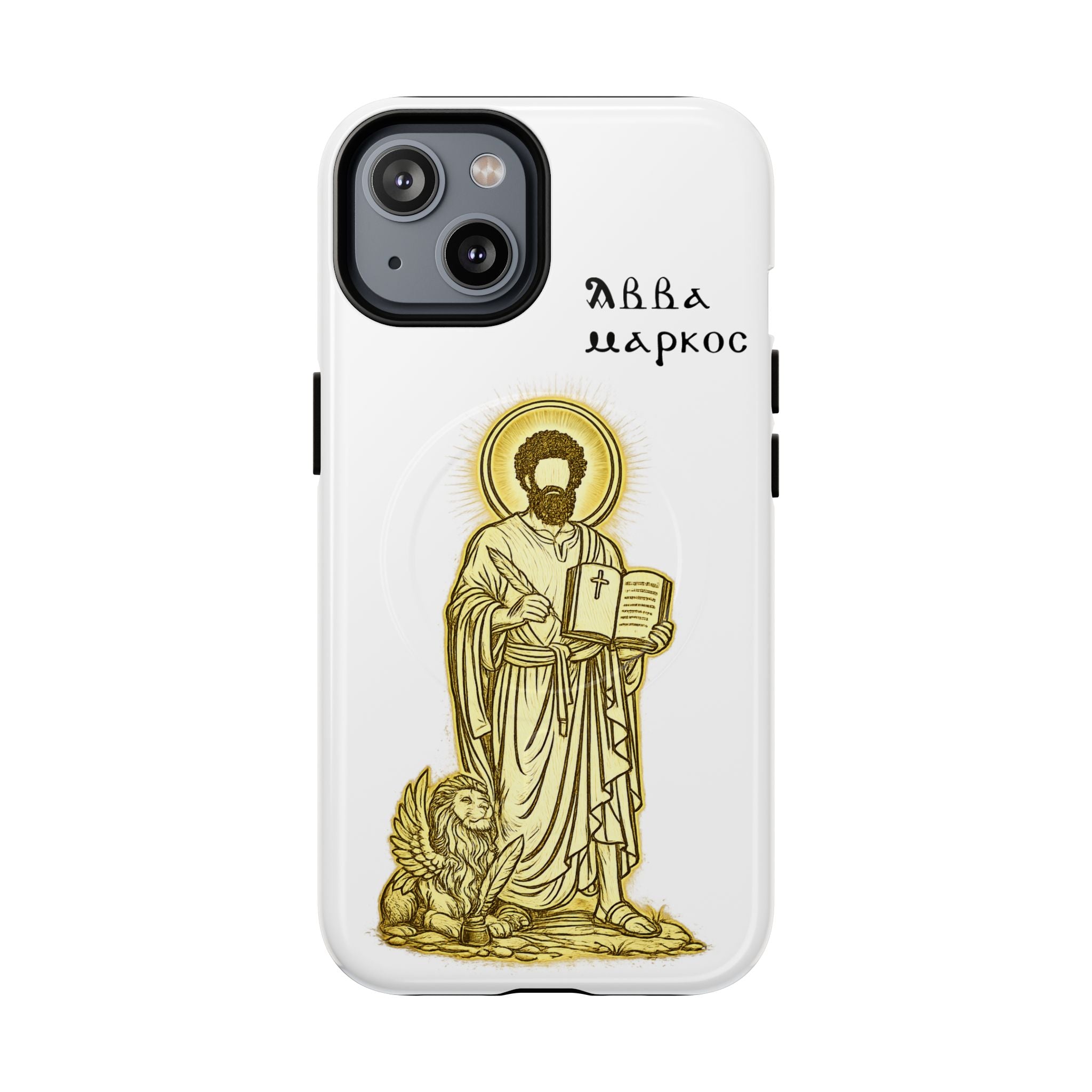 Saint Mark Icon Phone Case – Tough Magnetic Christian iPhone Cover