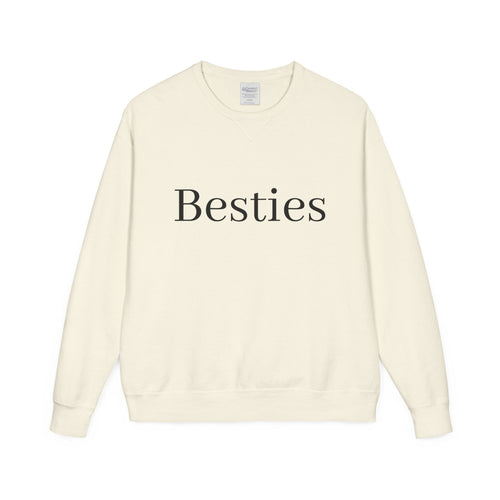 Besties Crewneck Sweatshirt — "Besties" Front & Proverbs 27:9 Back