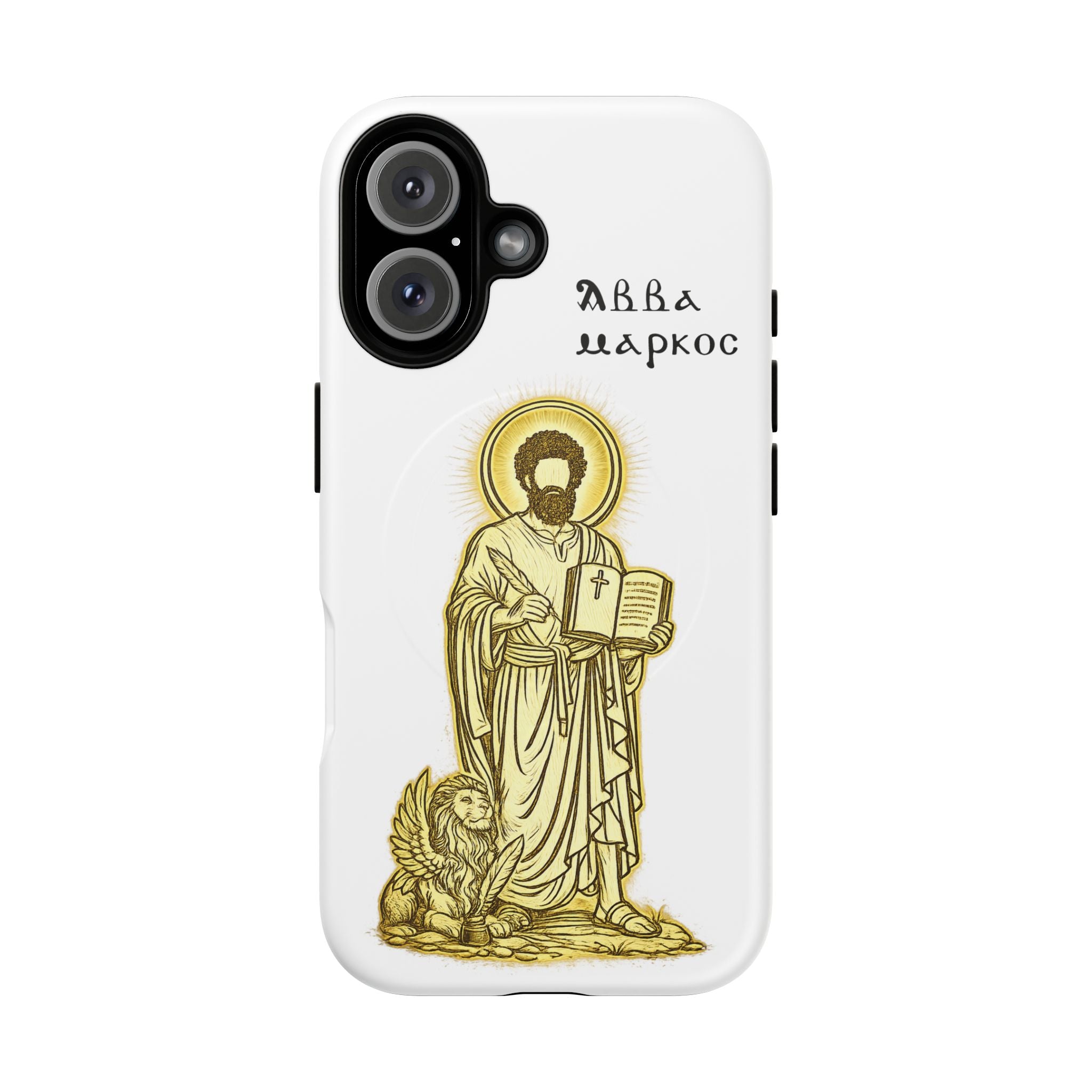 Saint Mark Icon Phone Case – Tough Magnetic Christian iPhone Cover