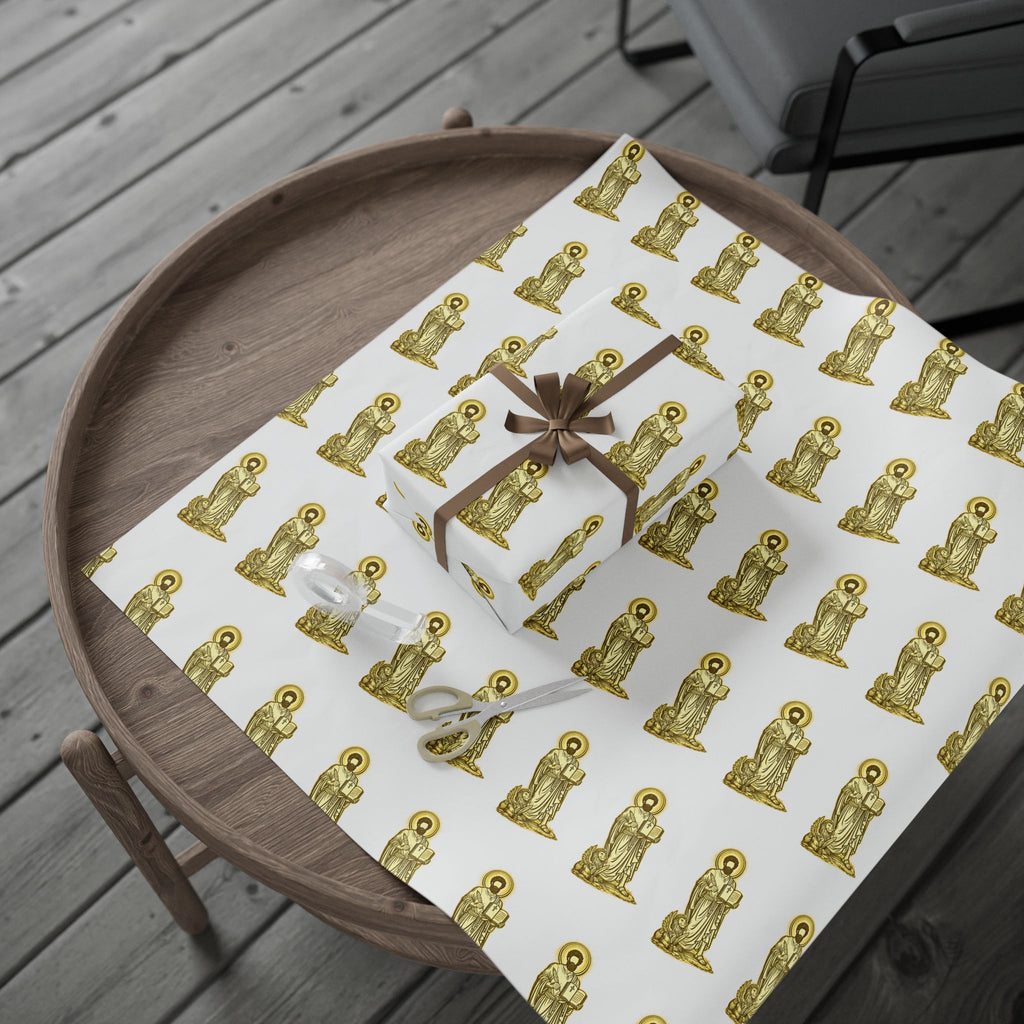 Gold Saint mark Wrapping Paper Roll —  Gift Wrap