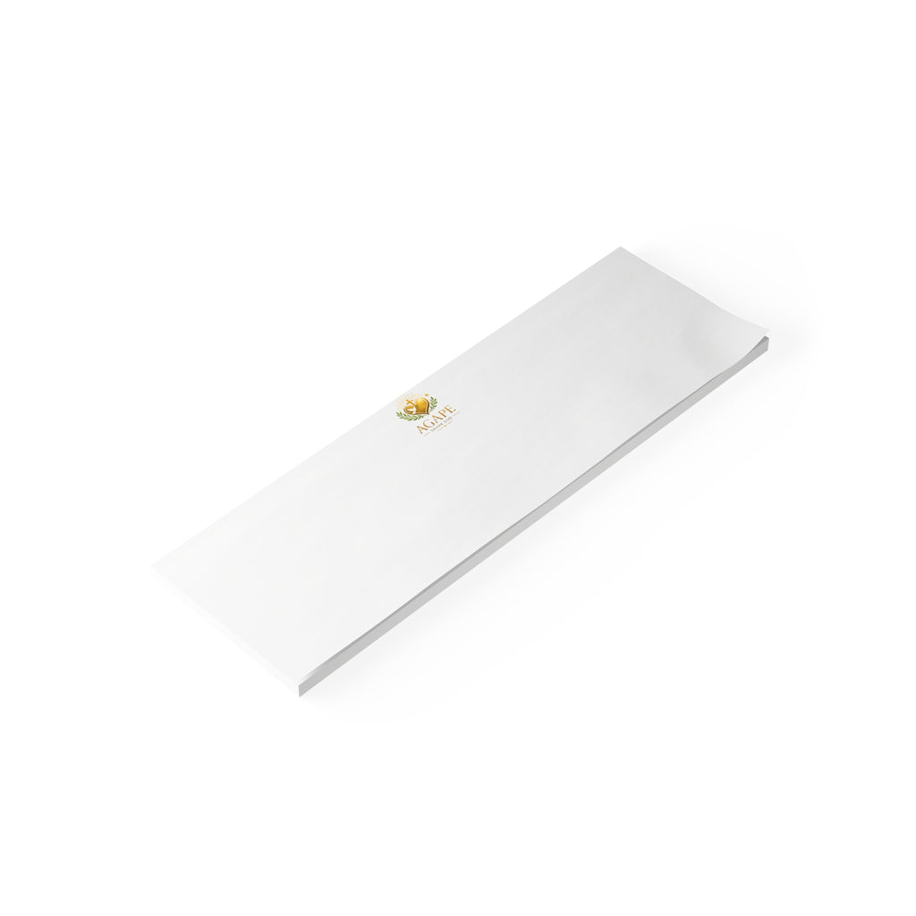 Minimal Agape Post-it Note Pad — Small Logo Sticky Notes for Office & Home