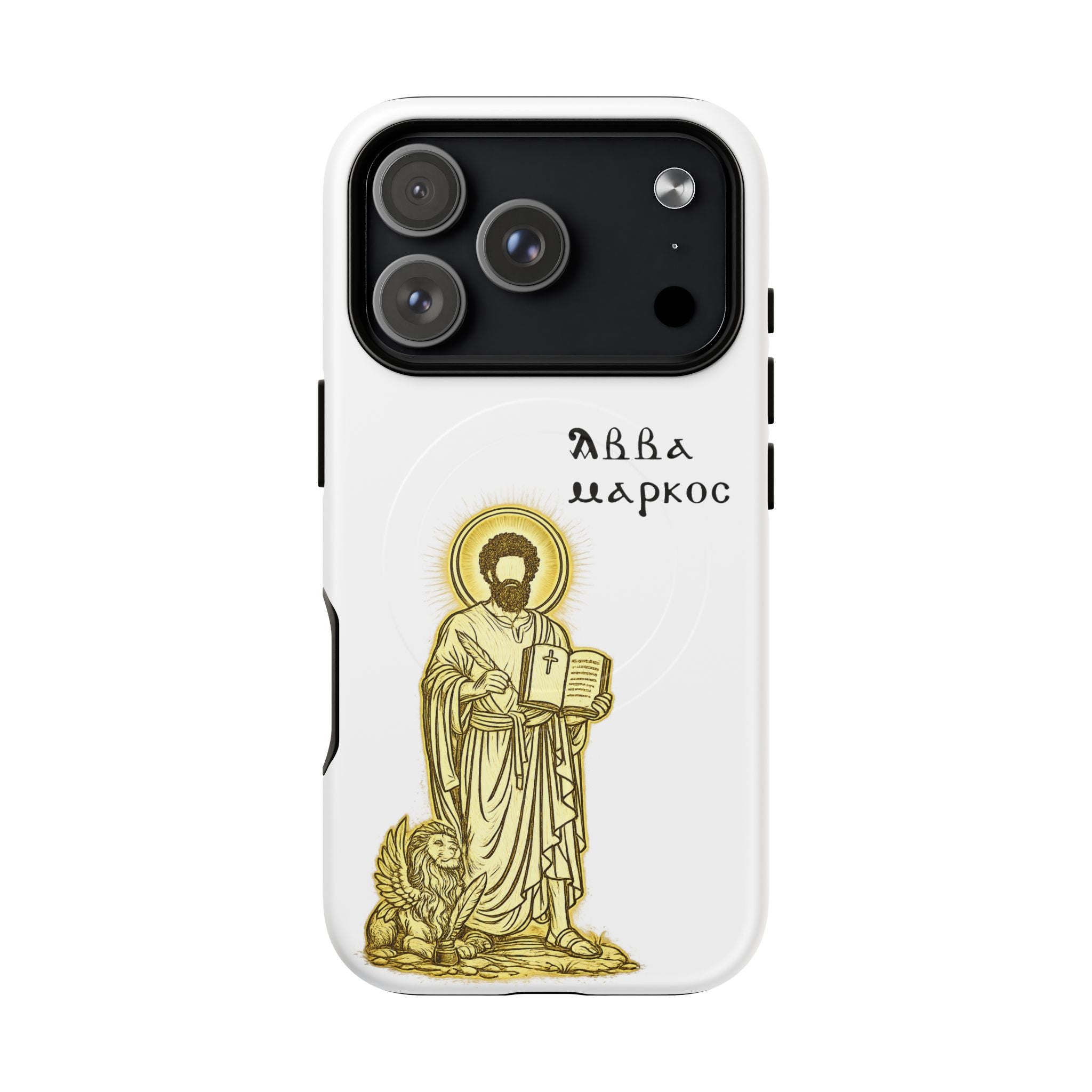 Saint Mark Icon Phone Case – Tough Magnetic Christian iPhone Cover
