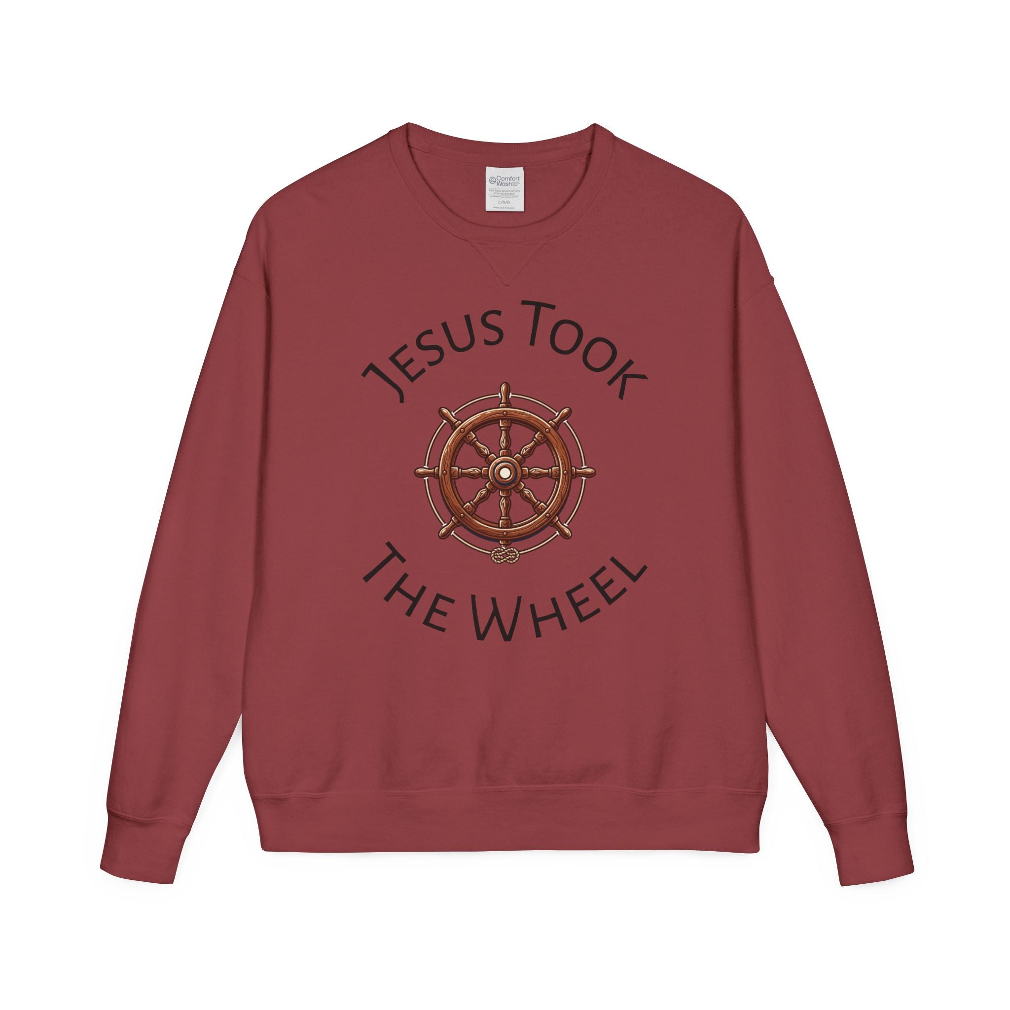 Jesus Took The Wheel Crewneck Sweatshirt