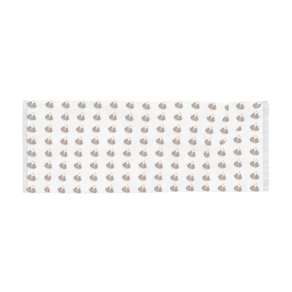 Light Scarf – Cute Repeating besties  Pattern Lightweight Scarf