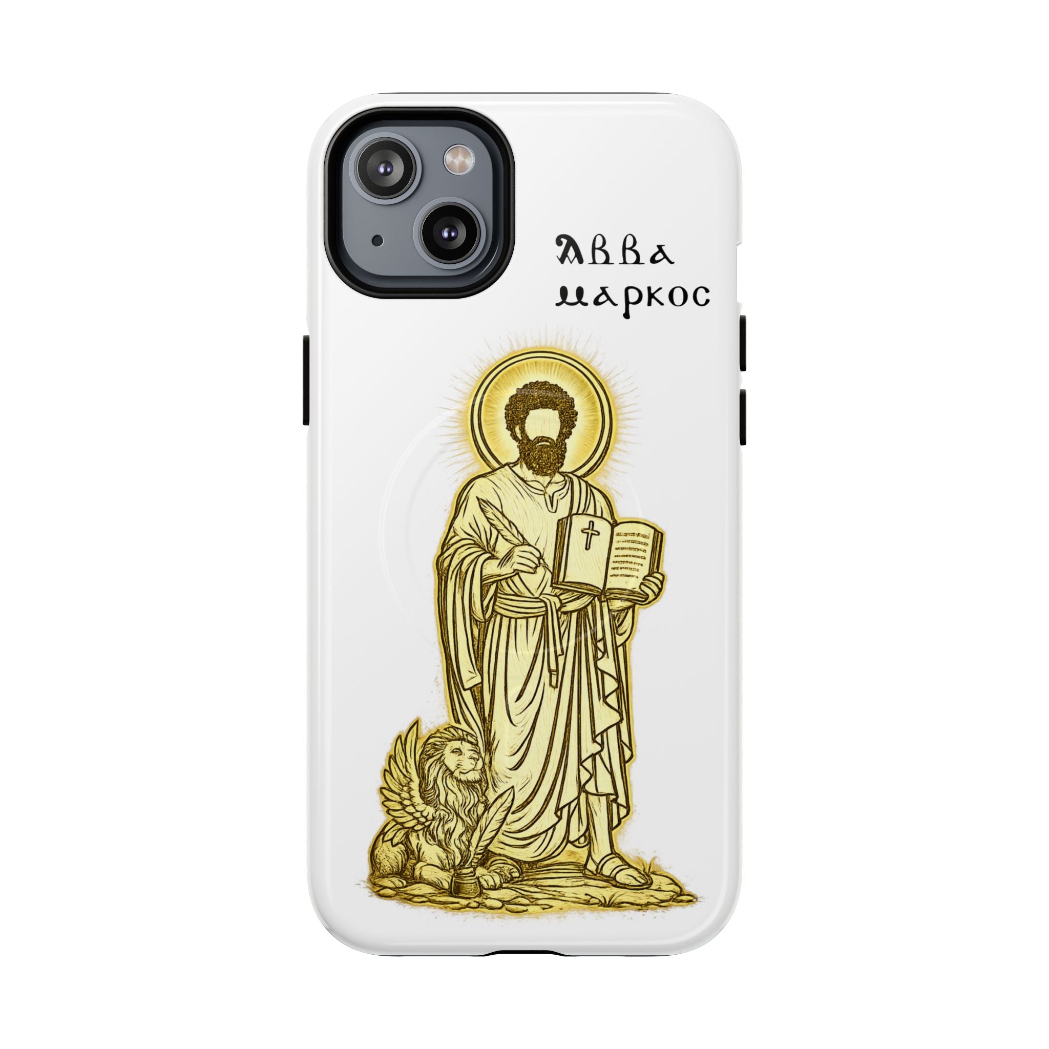 Saint Mark Icon Phone Case – Tough Magnetic Christian iPhone Cover