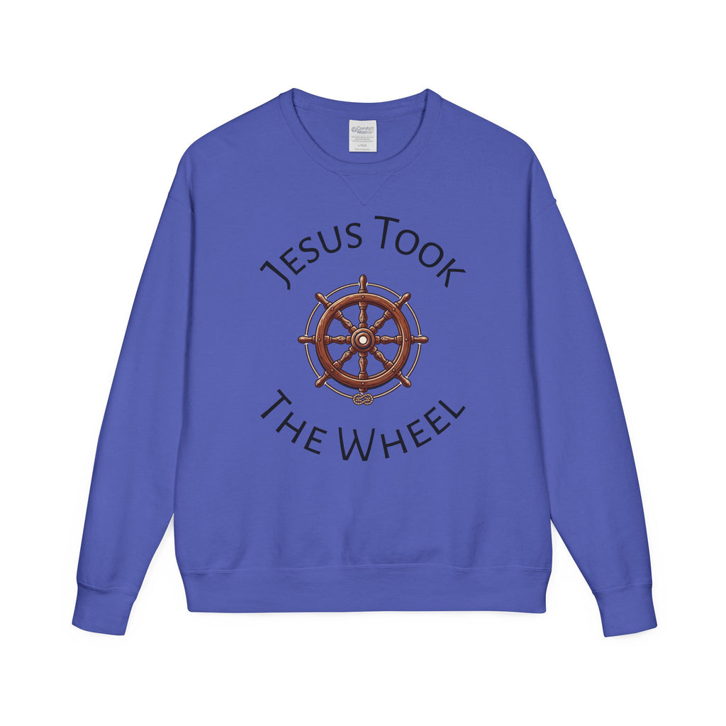 Jesus Took The Wheel Crewneck Sweatshirt