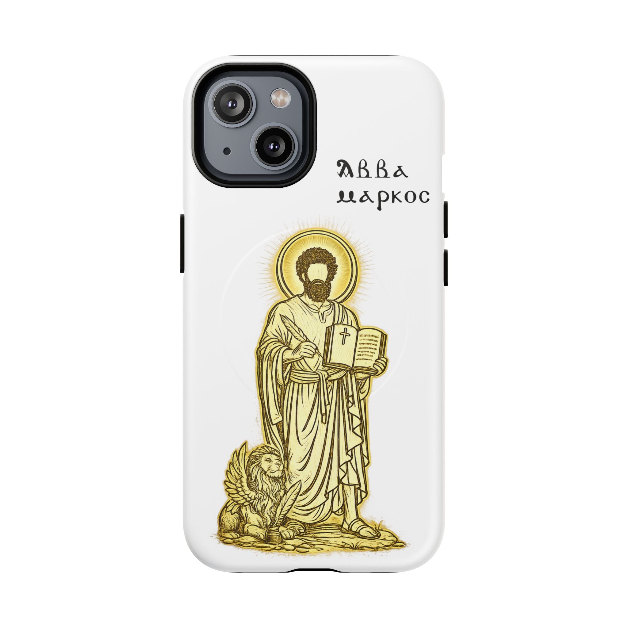 Saint Mark Icon Phone Case – Tough Magnetic Christian iPhone Cover